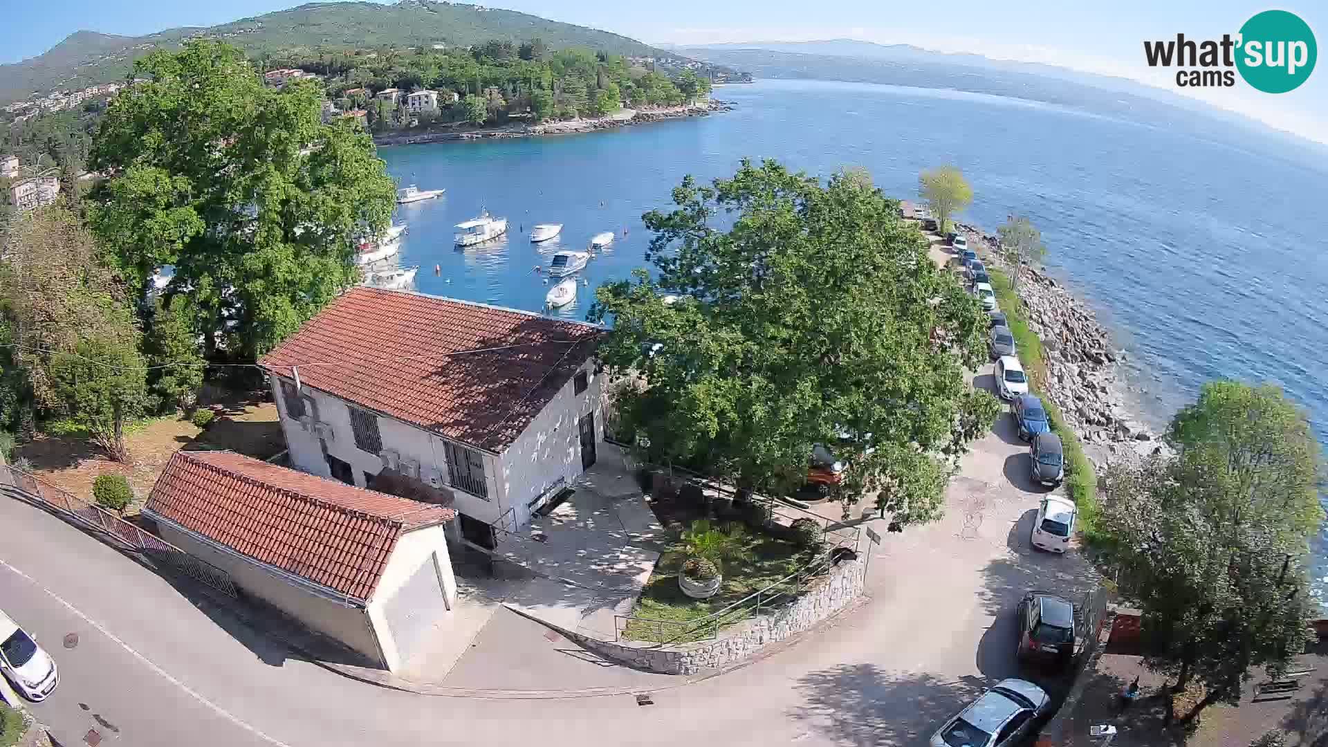 Webcam porto Ika – Vista LIVE sul porto e le luci di Opatija