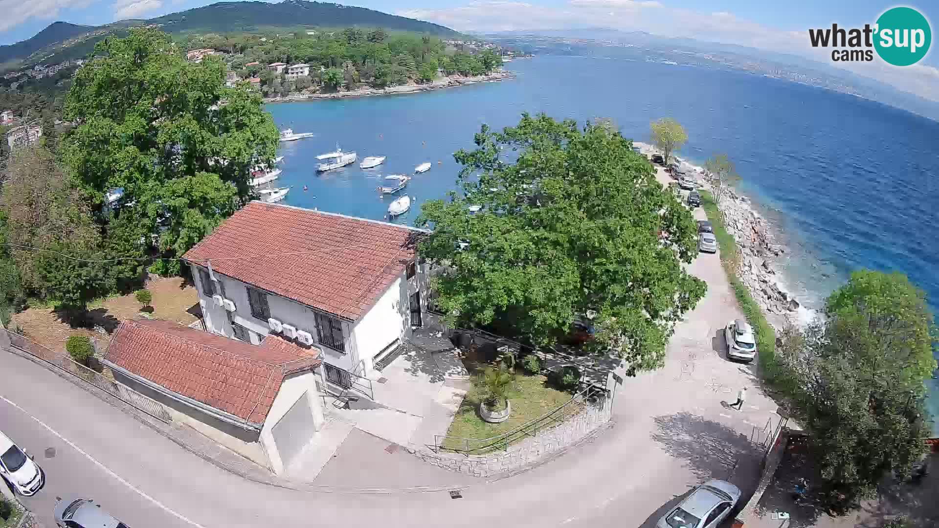 Webcam puerto de Ika – Vista en directo y luces de Opatija