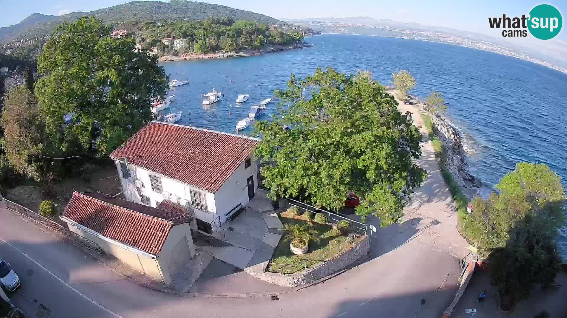 Web kamera luka Ika – Pogled uživo na luku i svjetla Opatije