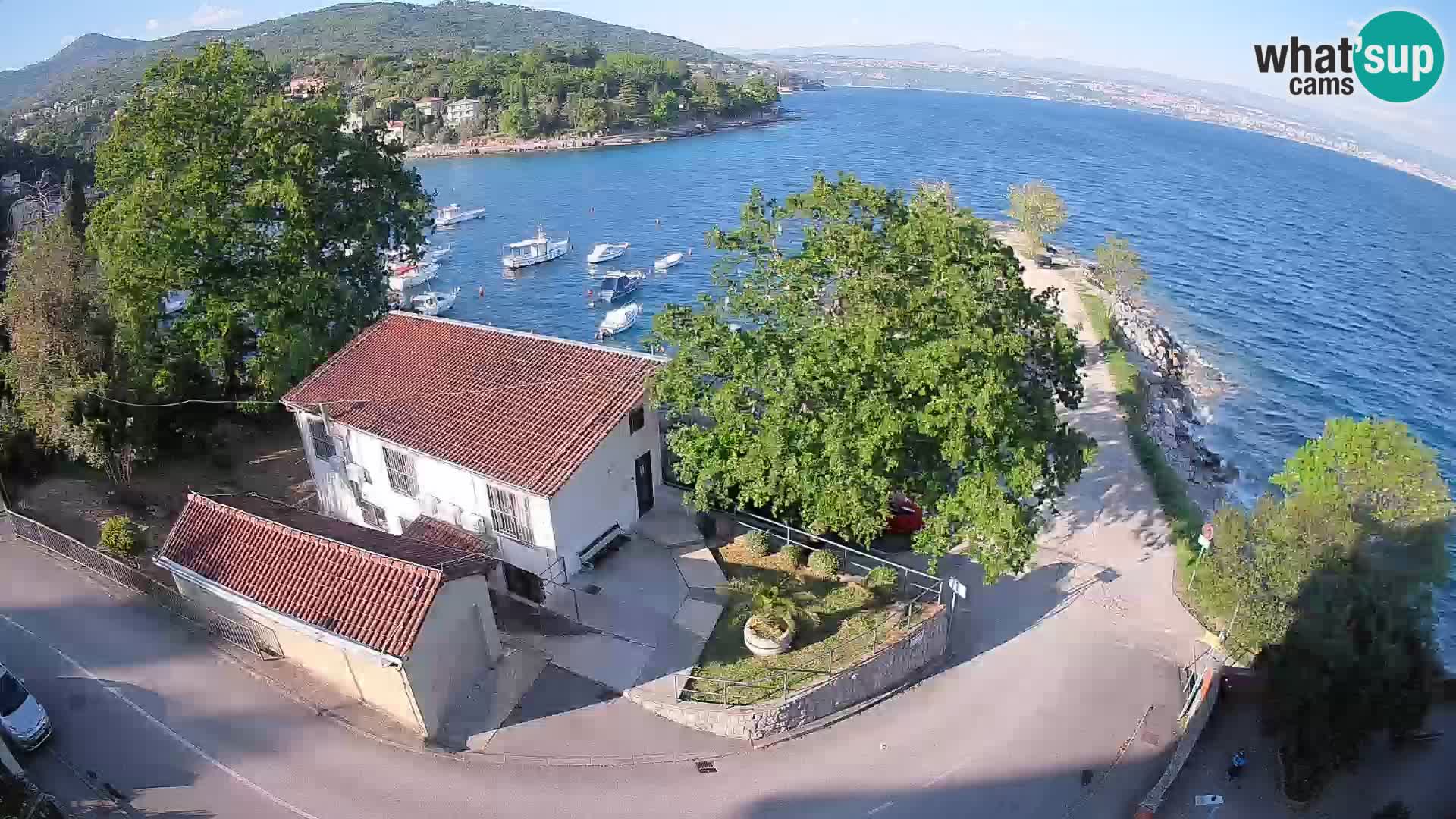 Ika Harbor Webcam – LIVE View of the Harbor and Opatija Lights