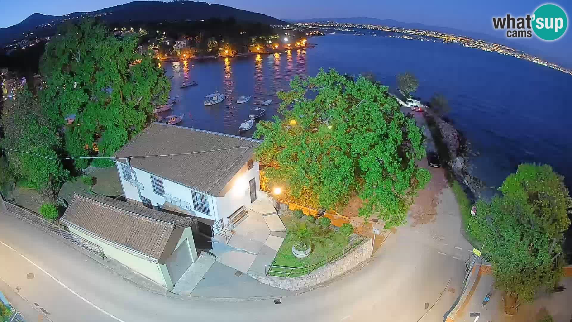 Webcam Ika Hafen – LIVE Blick auf den Hafen und die Lichter von Opatija