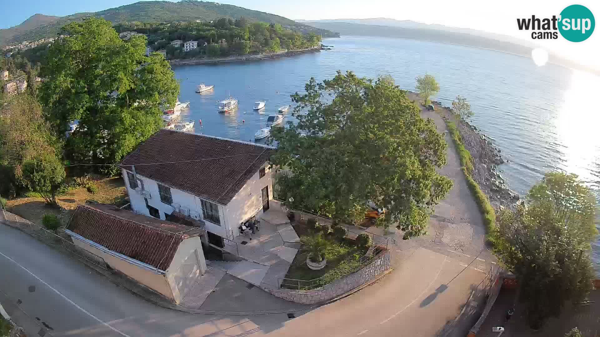 Webcam Ika Hafen – LIVE Blick auf den Hafen und die Lichter von Opatija