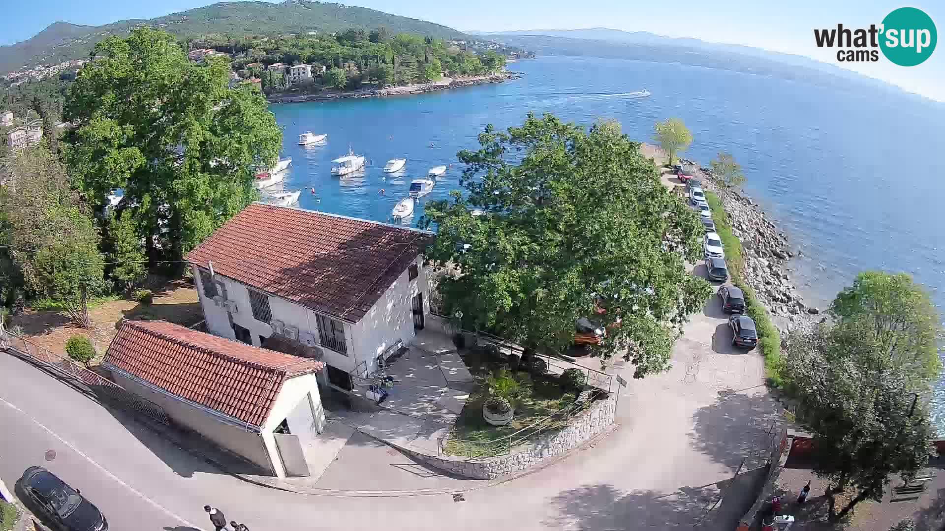 Ika Harbor Webcam – LIVE View of the Harbor and Opatija Lights