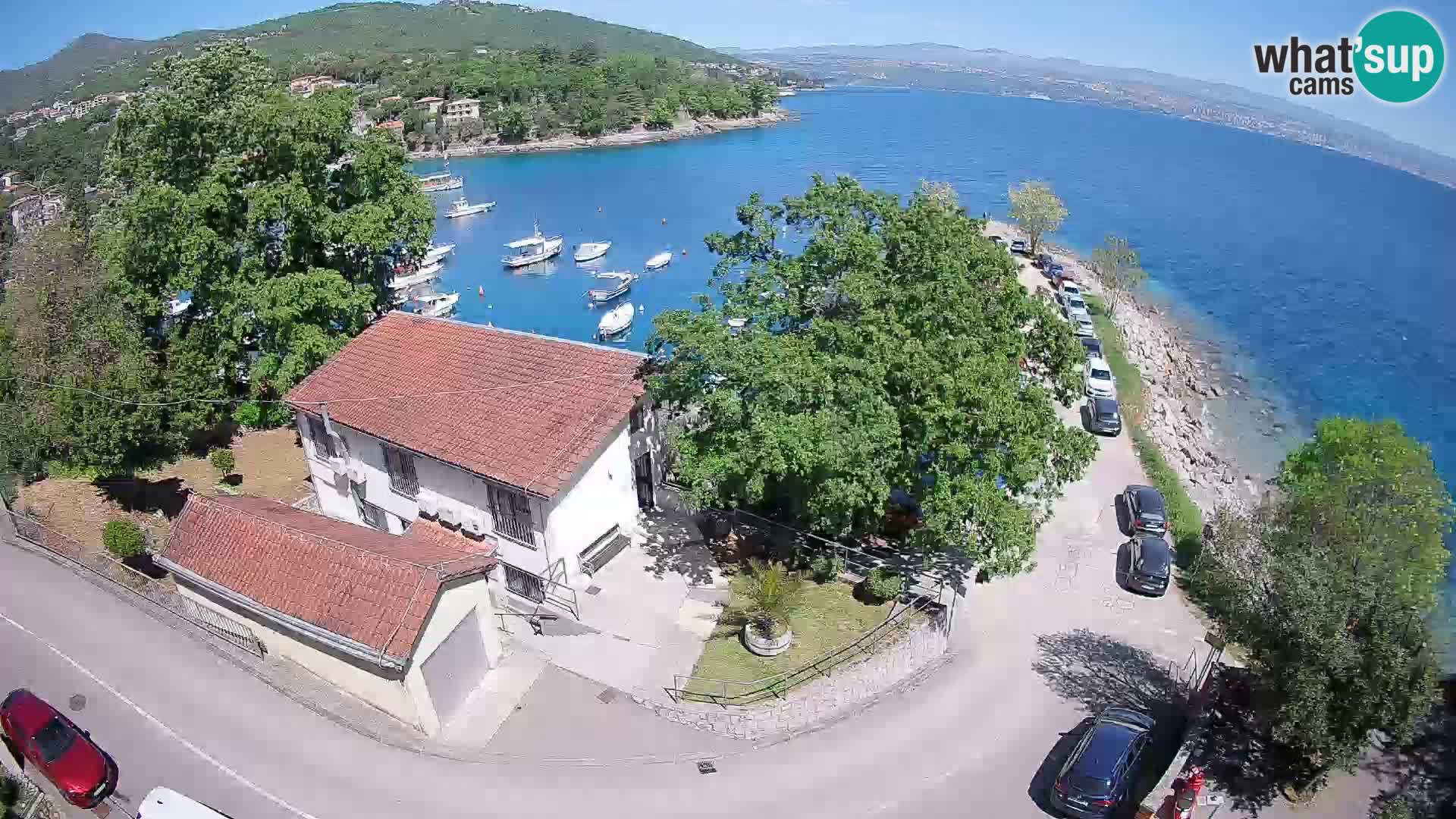 Webcam port d’Ika – Vue en direct et lumières d’Opatija