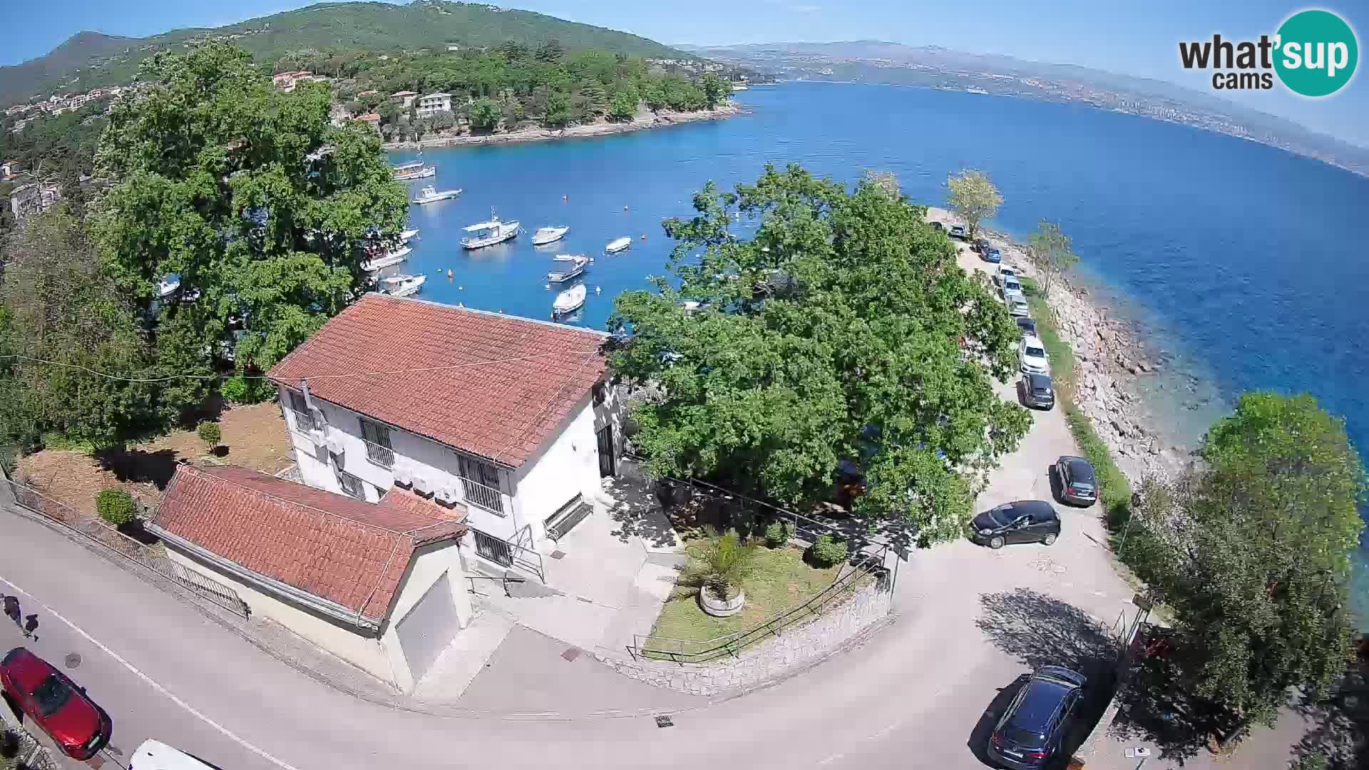 Ika Harbor Webcam – LIVE View of the Harbor and Opatija Lights