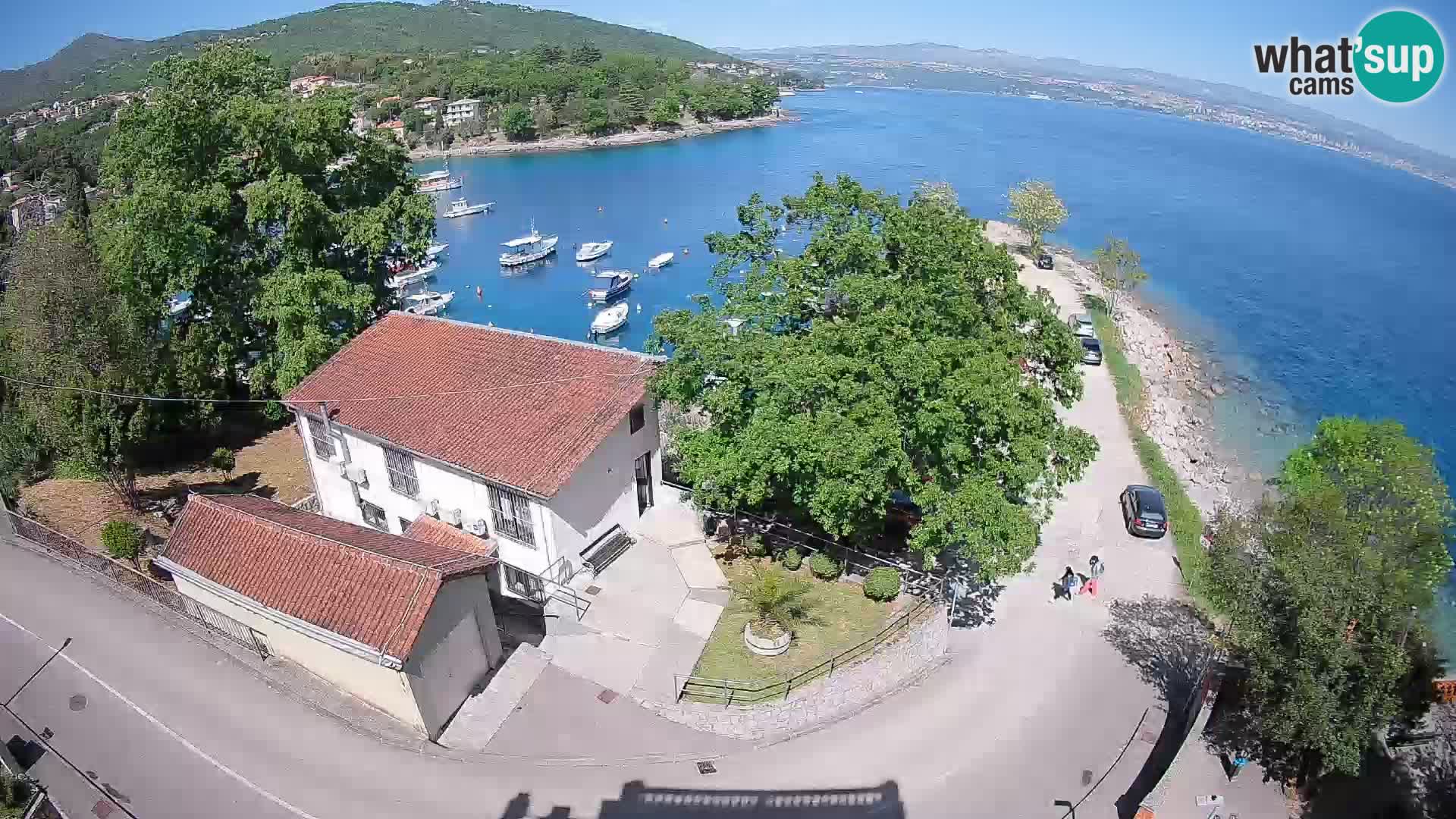 Ika Harbor Webcam – LIVE View of the Harbor and Opatija Lights