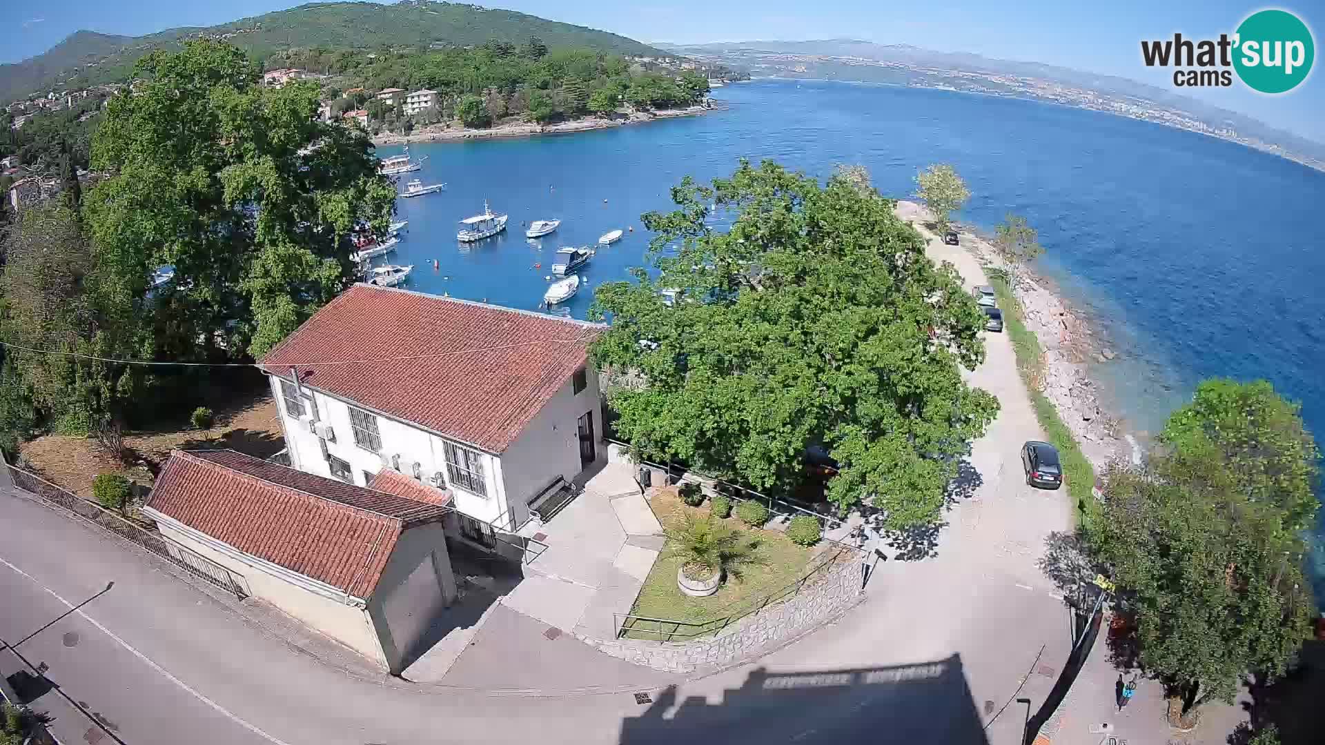 Webcam port d’Ika – Vue en direct et lumières d’Opatija