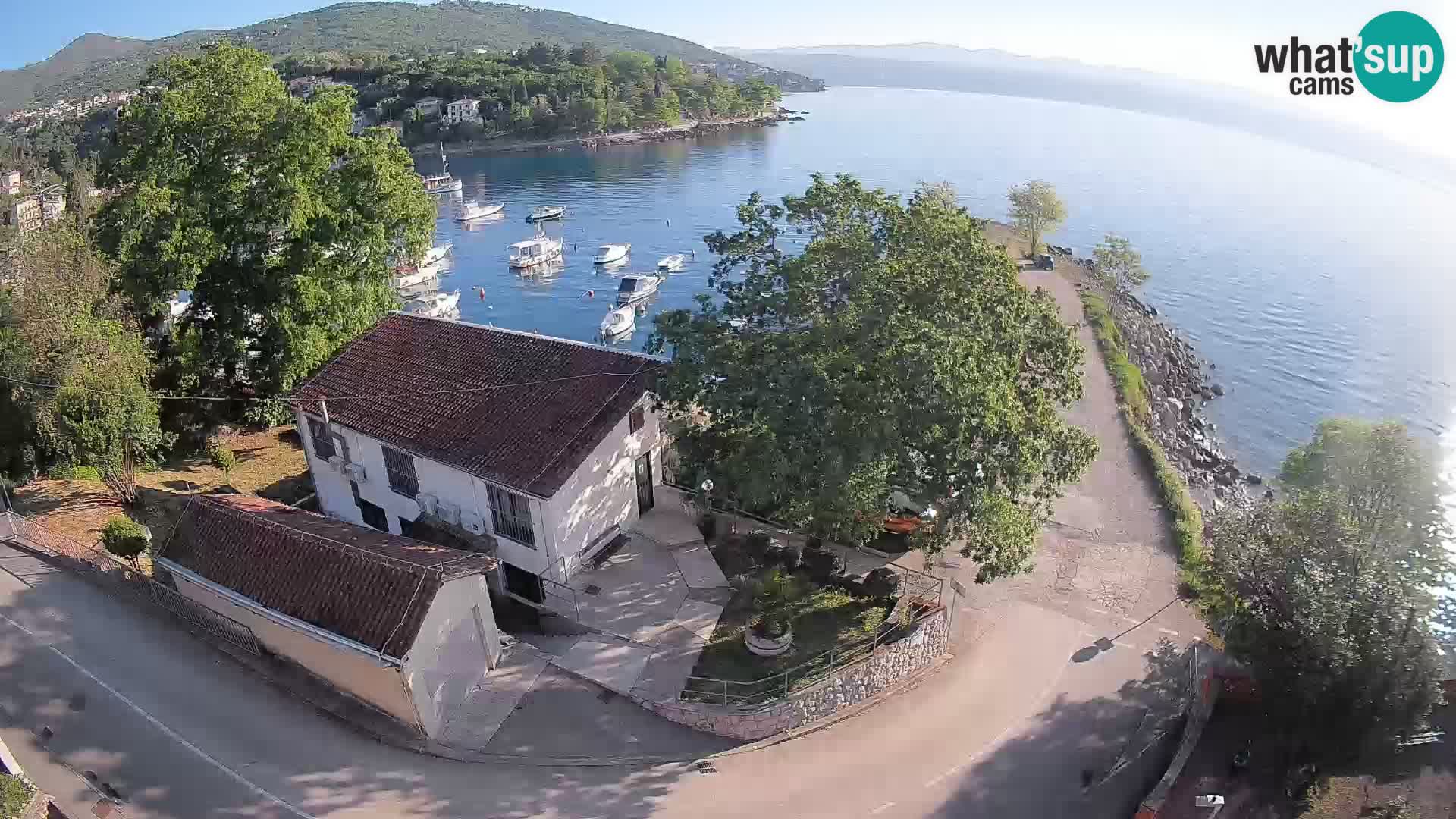 Ika Harbor Webcam – LIVE View of the Harbor and Opatija Lights