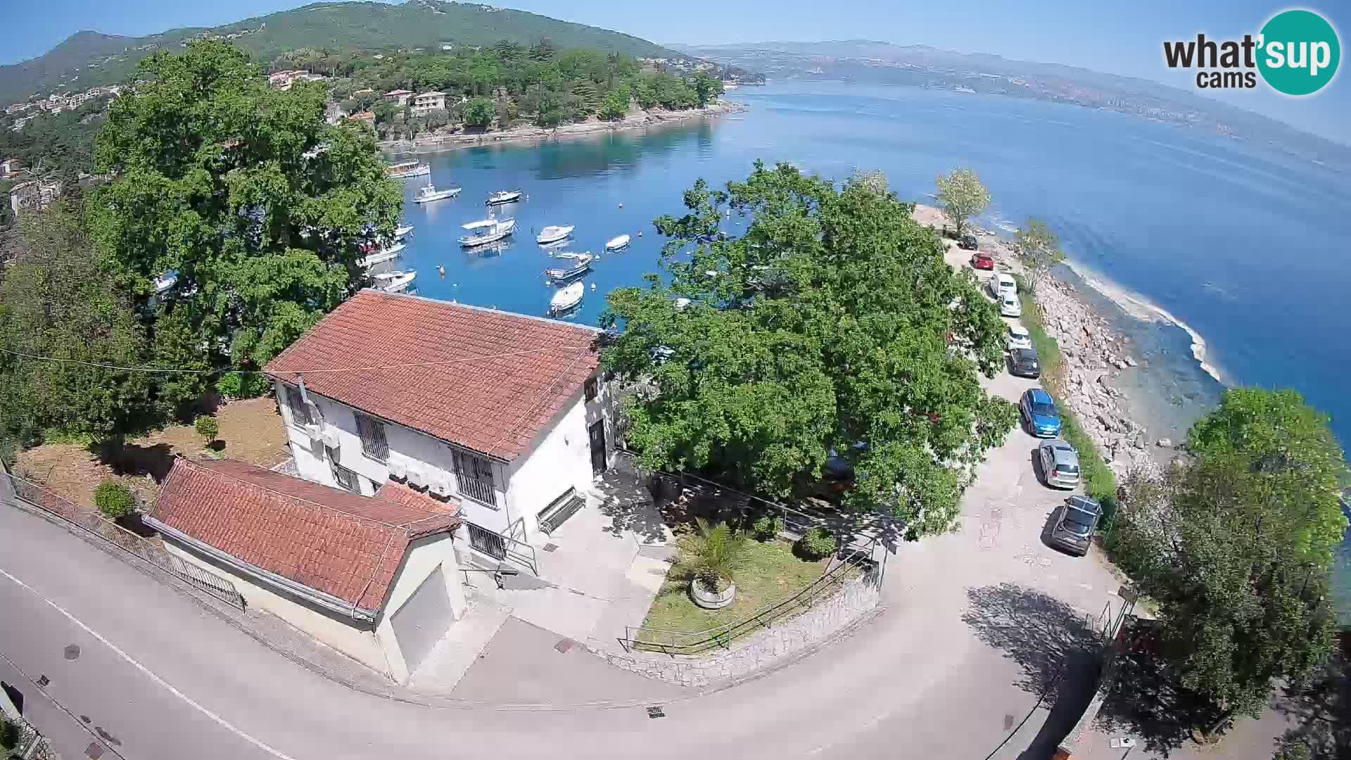 Webcam port d’Ika – Vue en direct et lumières d’Opatija