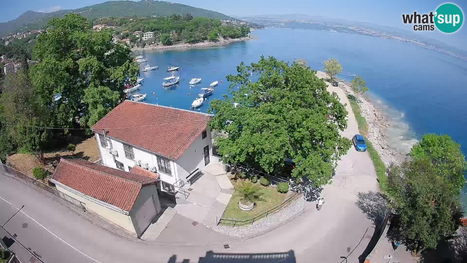 Webcam porto Ika – Vista LIVE sul porto e le luci di Opatija