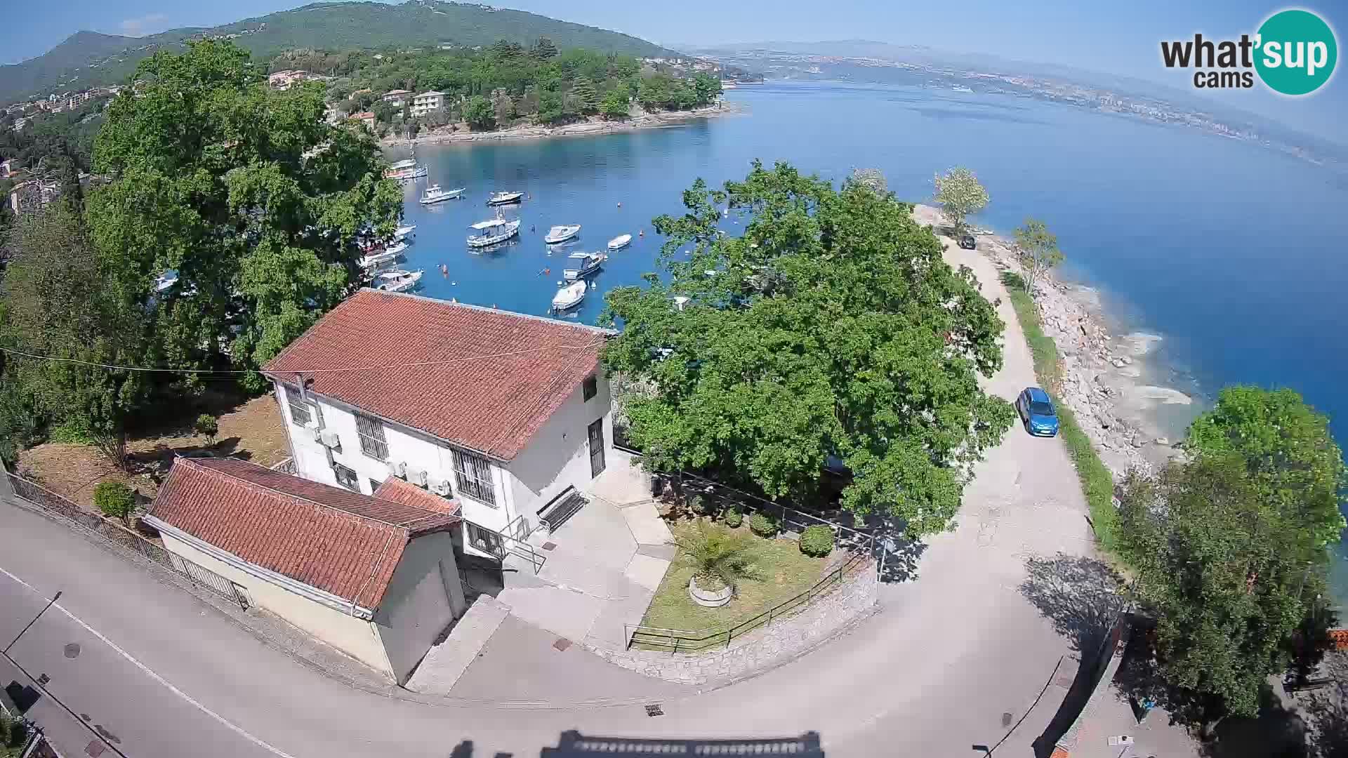 Webcam porto Ika – Vista LIVE sul porto e le luci di Opatija