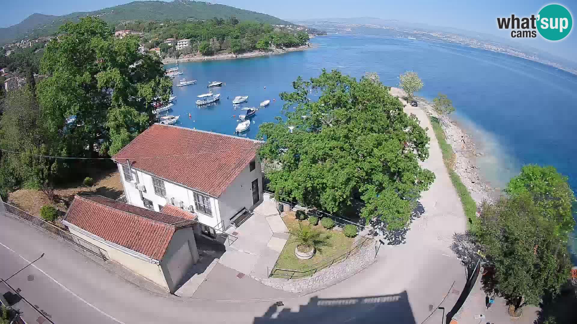 Ika Harbor Webcam – LIVE View of the Harbor and Opatija Lights