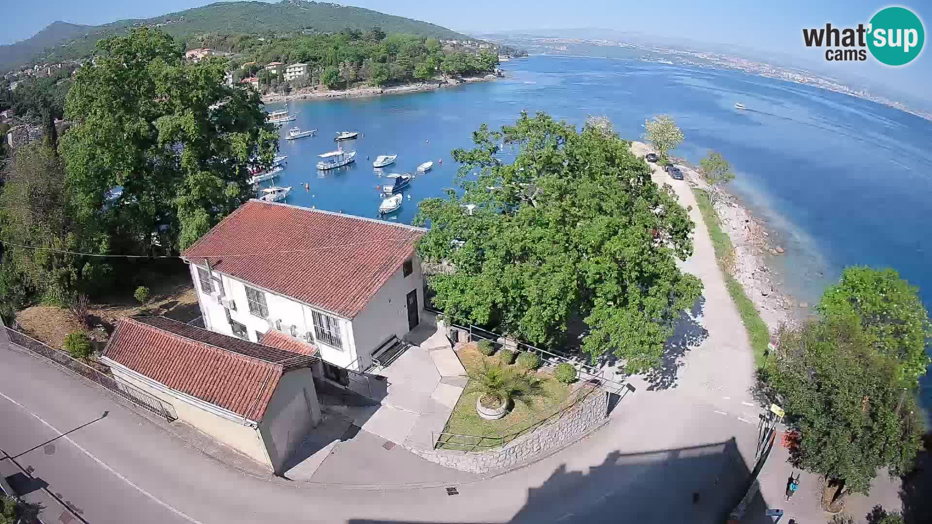 Webcam porto Ika – Vista LIVE sul porto e le luci di Opatija