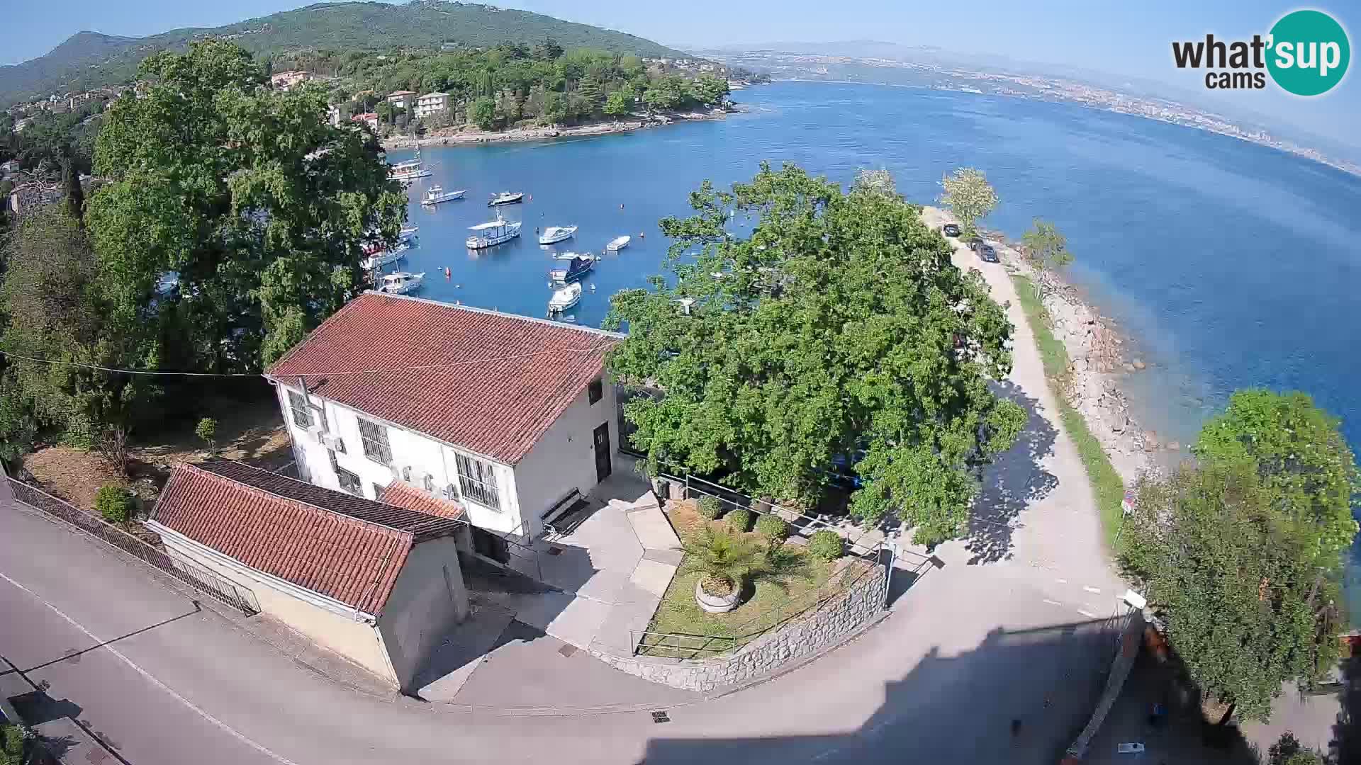 Webcam porto Ika – Vista LIVE sul porto e le luci di Opatija