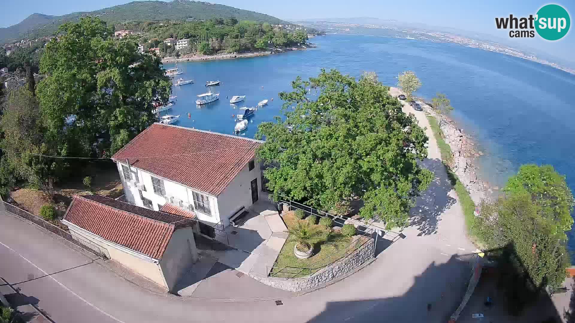 Webcam port d’Ika – Vue en direct et lumières d’Opatija