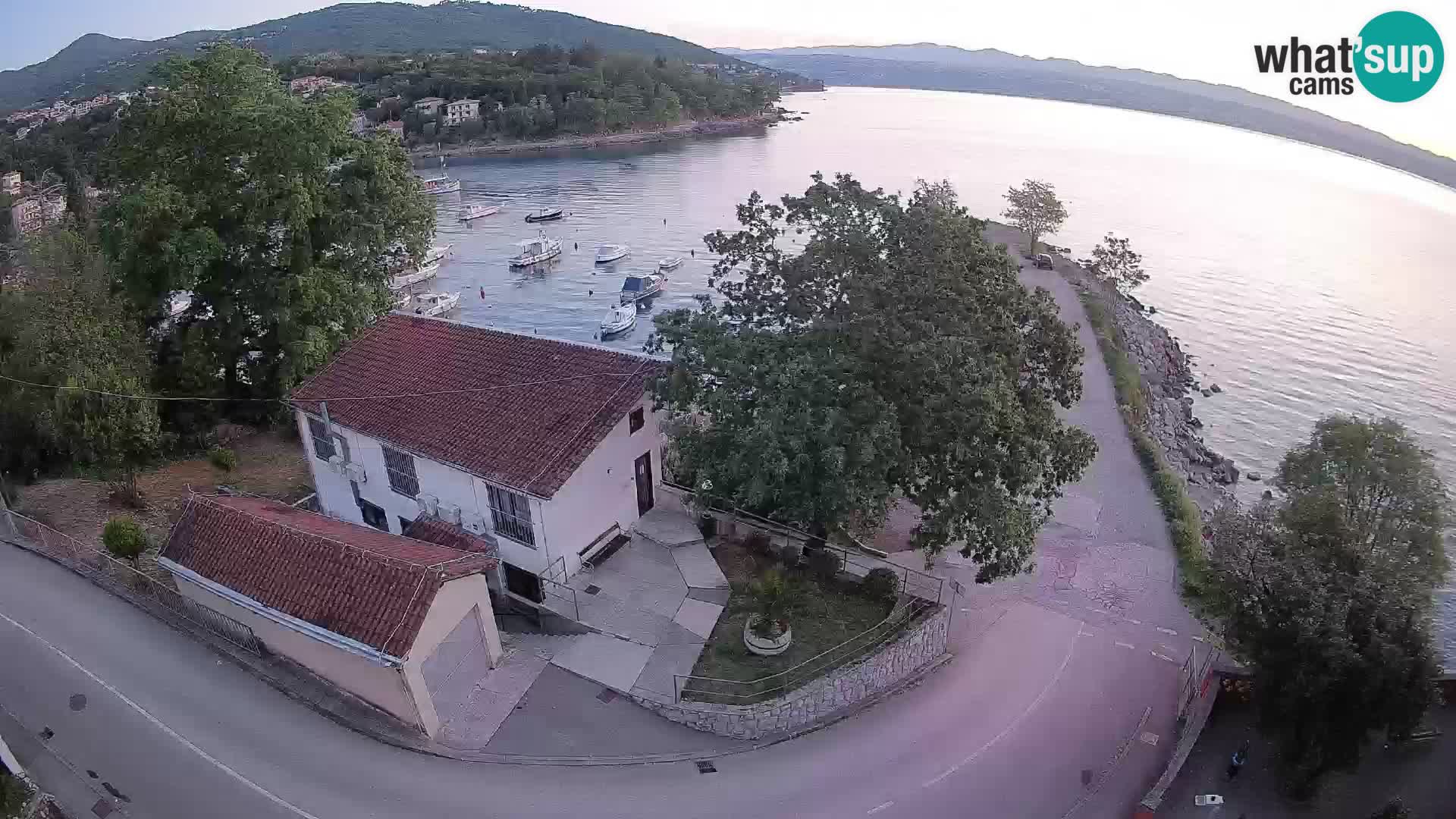 Webcam puerto de Ika – Vista en directo y luces de Opatija
