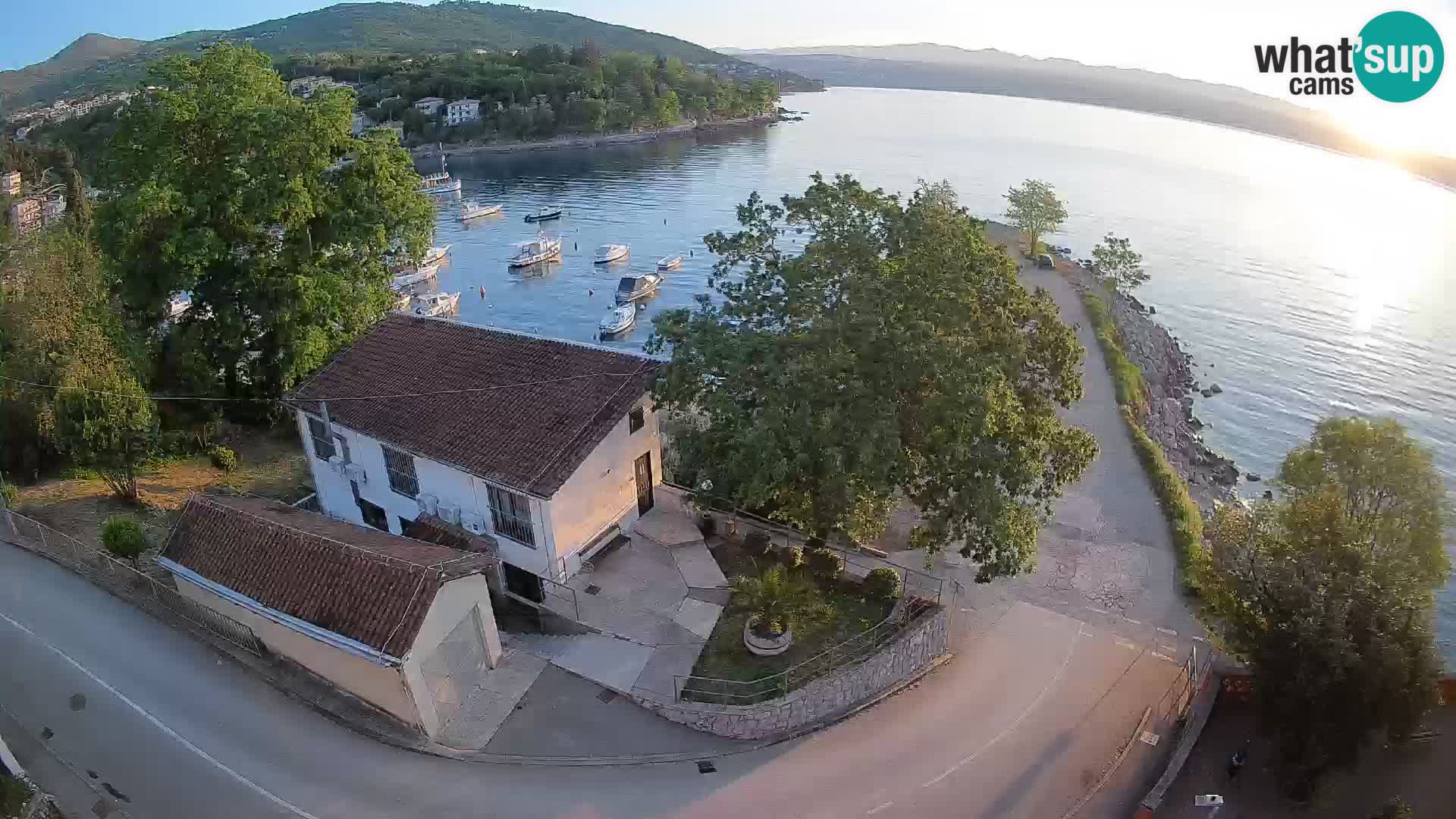 Webcam port d’Ika – Vue en direct et lumières d’Opatija