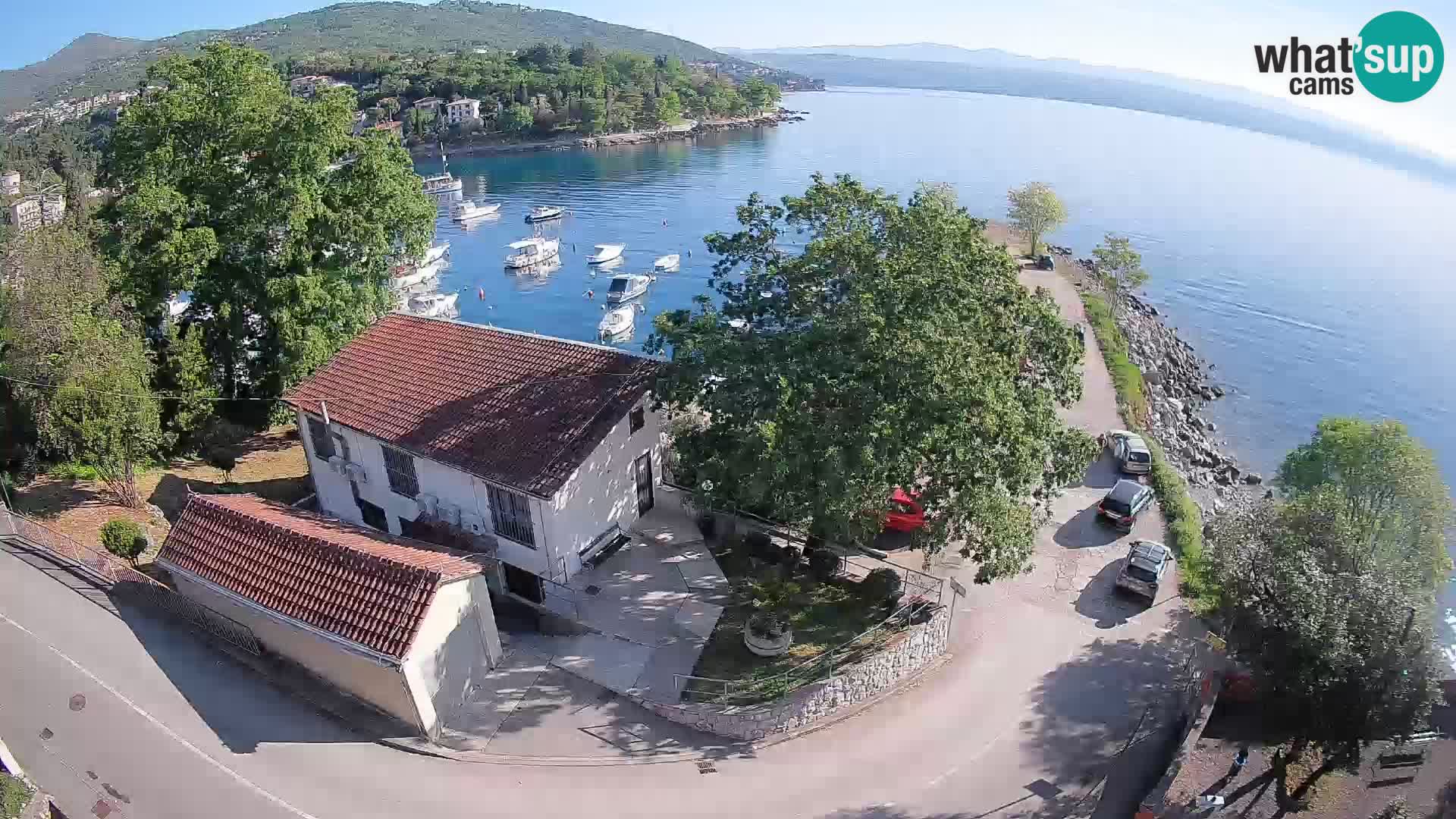 Webcam porto Ika – Vista LIVE sul porto e le luci di Opatija