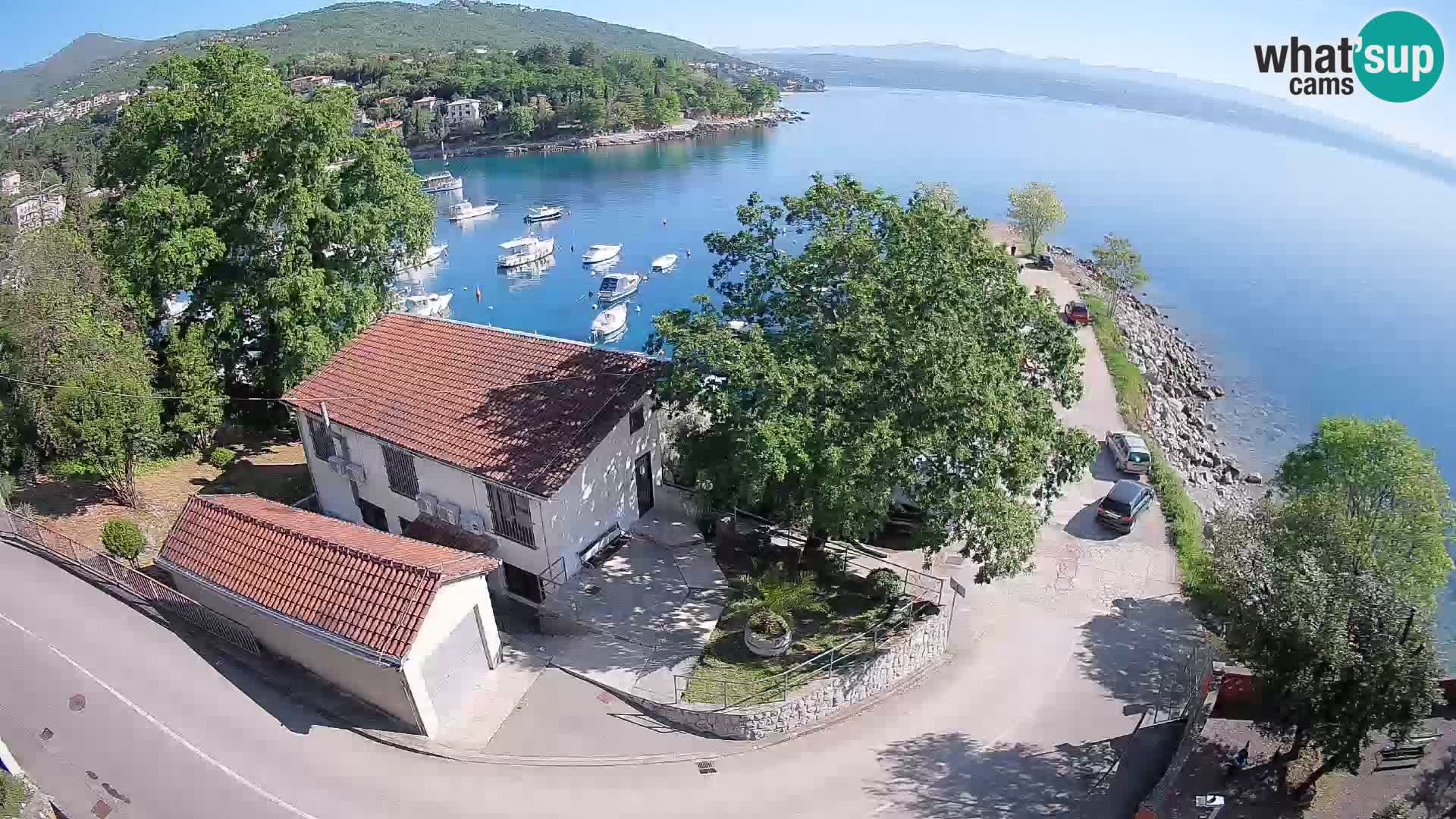 Webcam porto Ika – Vista LIVE sul porto e le luci di Opatija