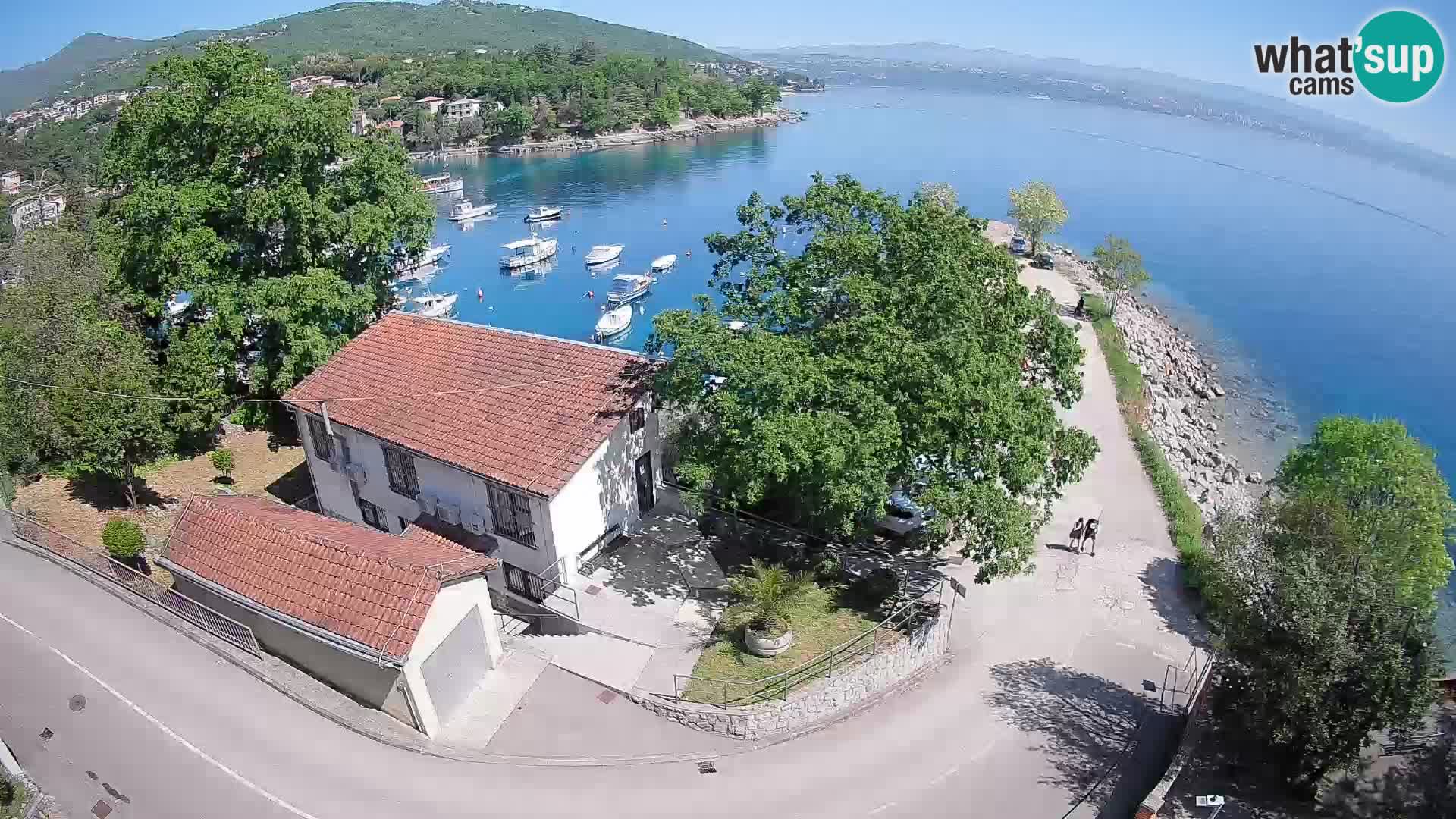 Webcam porto Ika – Vista LIVE sul porto e le luci di Opatija