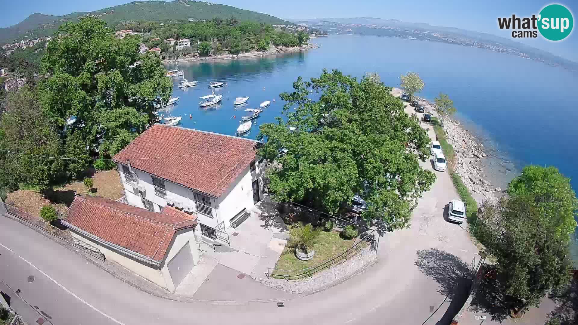 Webcam port d’Ika – Vue en direct et lumières d’Opatija