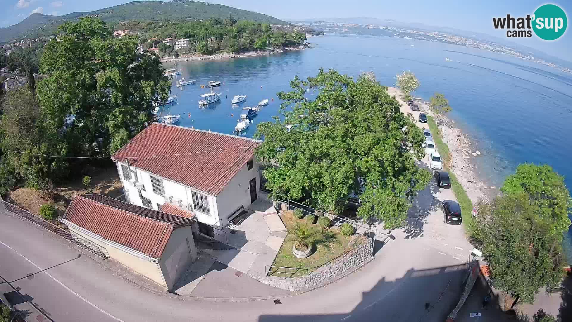 Webcam port d’Ika – Vue en direct et lumières d’Opatija
