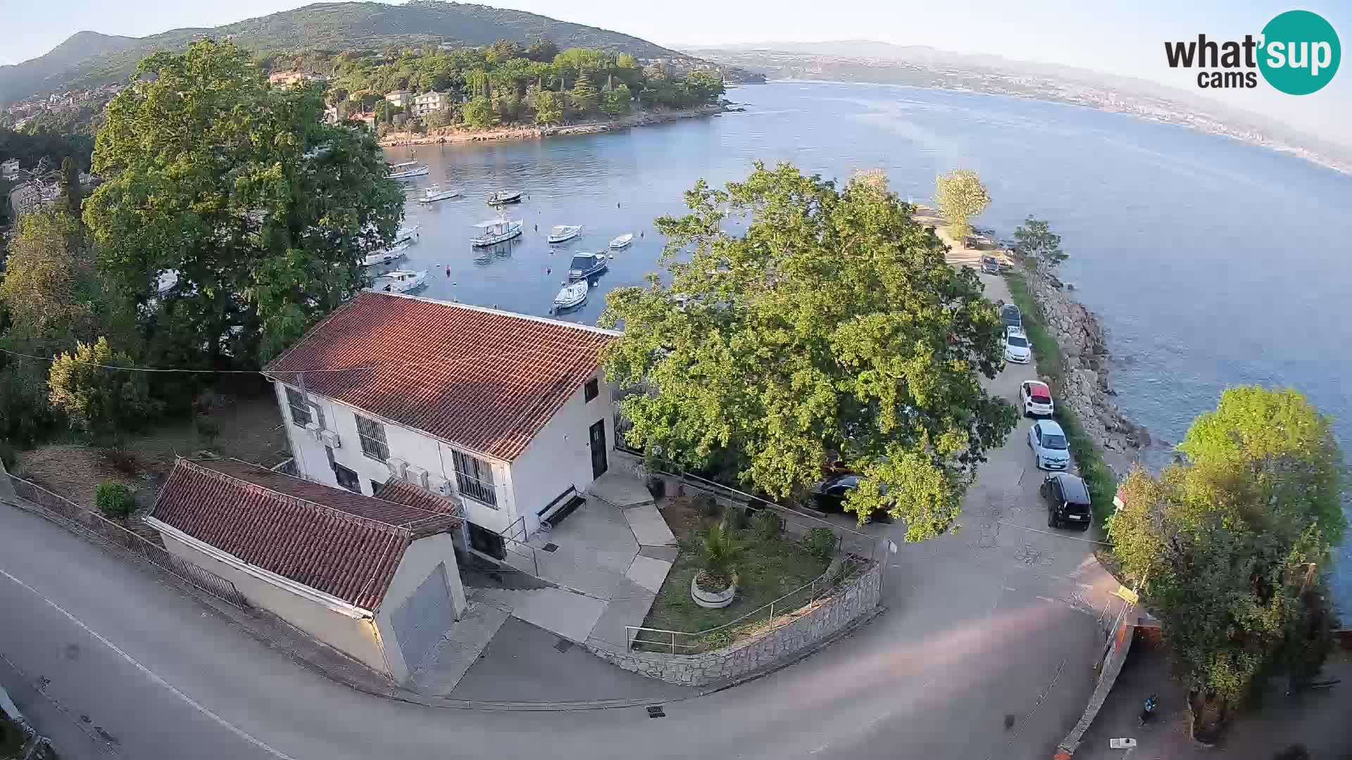 Webcam porto Ika – Vista LIVE sul porto e le luci di Opatija