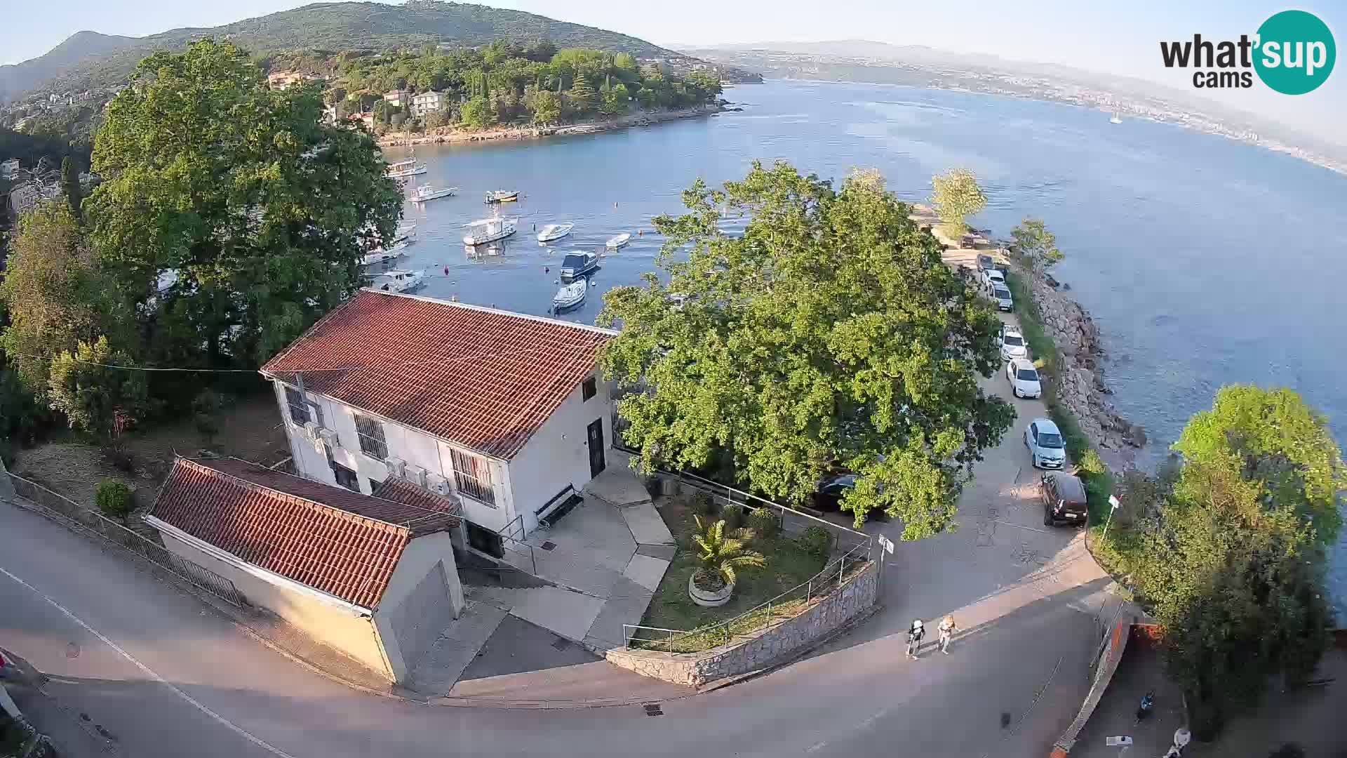 Webcam puerto de Ika – Vista en directo y luces de Opatija
