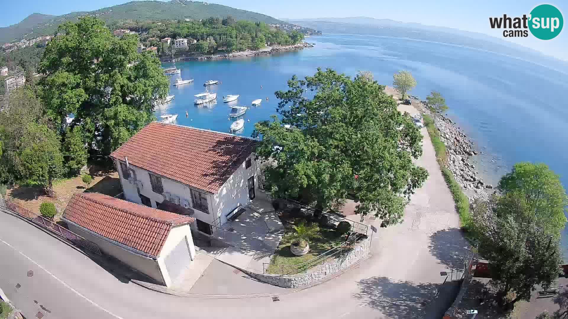 Webcam porto Ika – Vista LIVE sul porto e le luci di Opatija