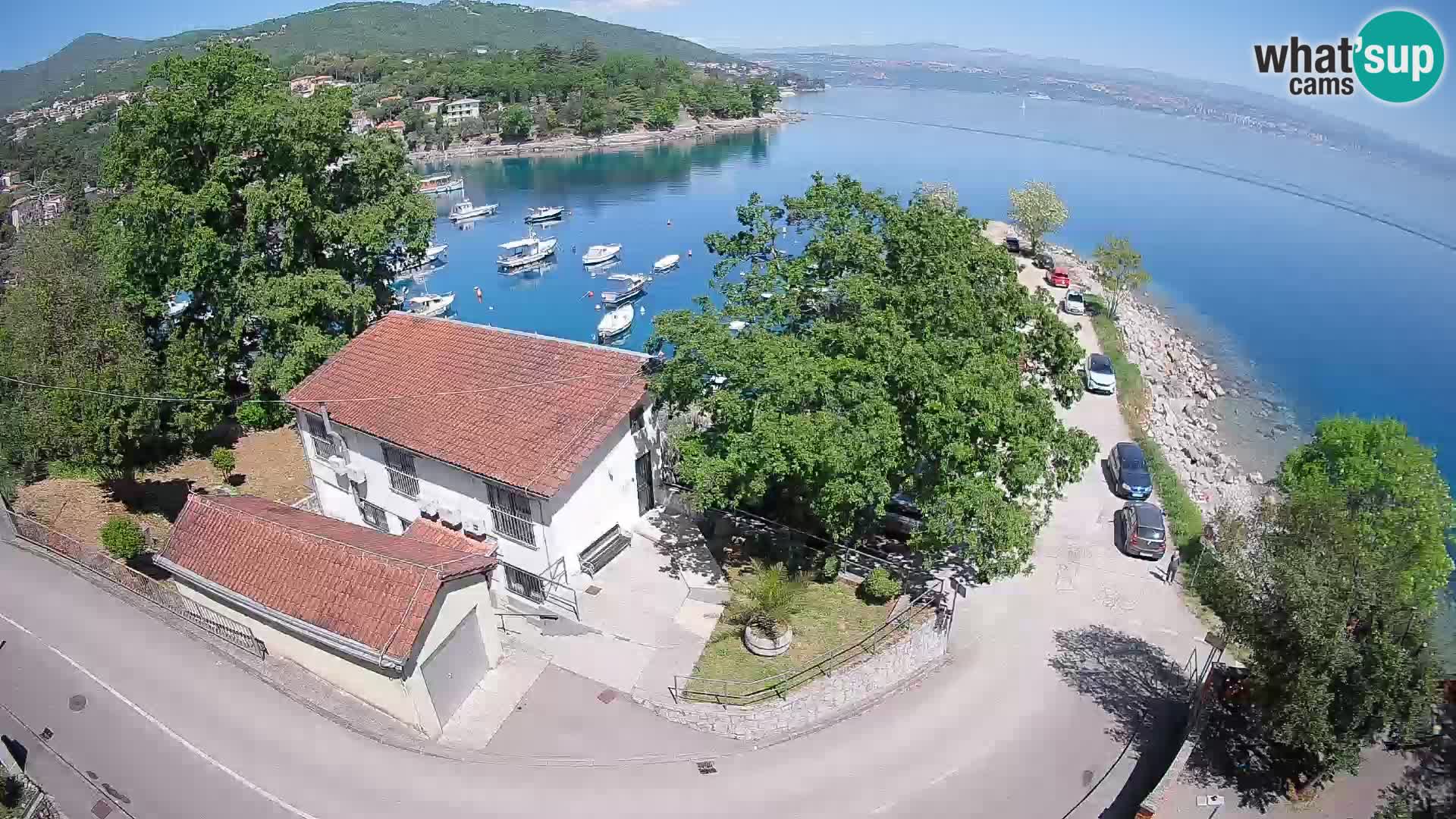 Webcam porto Ika – Vista LIVE sul porto e le luci di Opatija