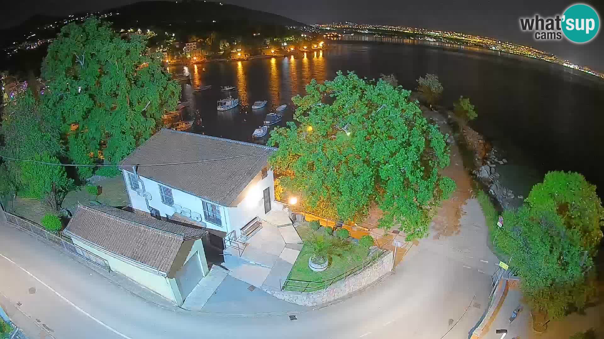 Webcam port d’Ika – Vue en direct et lumières d’Opatija