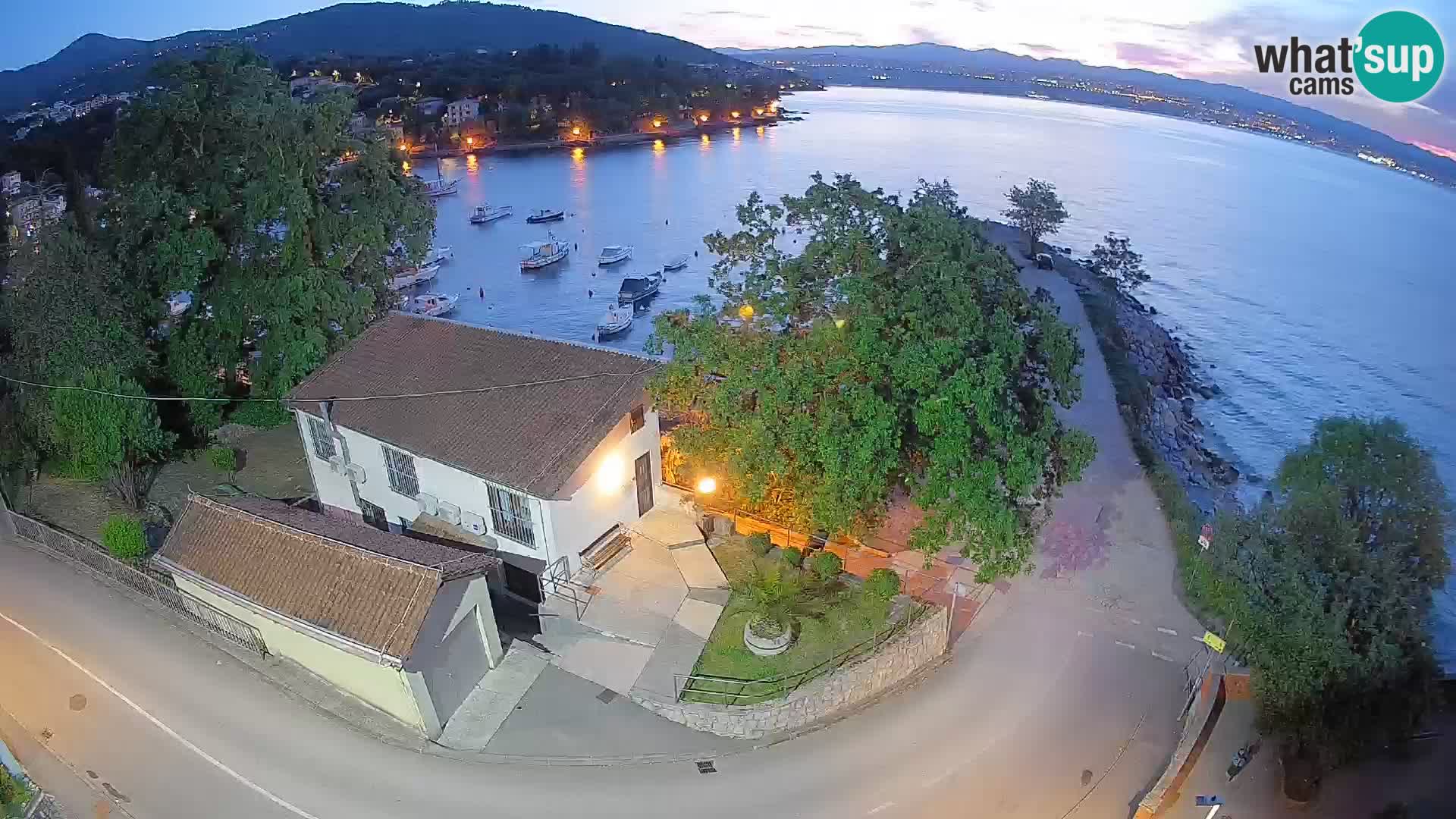 Webcam Ika Hafen – LIVE Blick auf den Hafen und die Lichter von Opatija