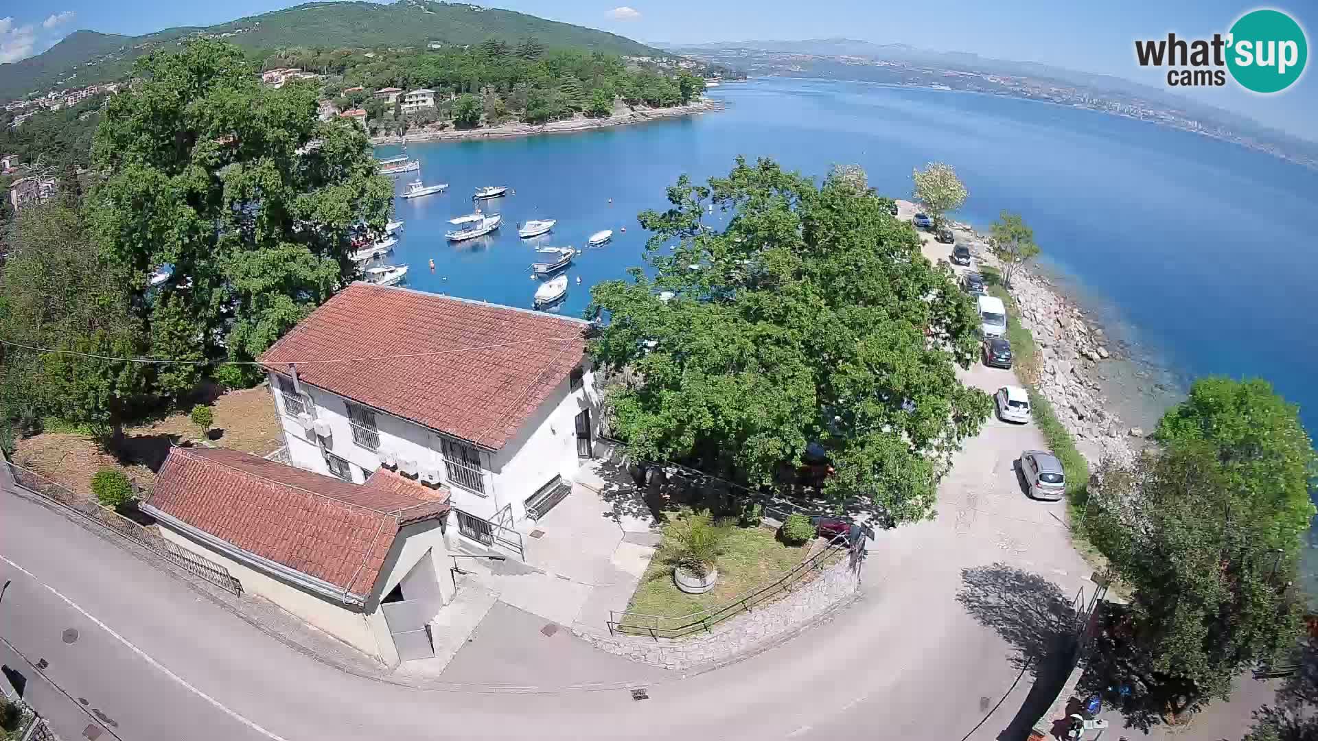 Webcam port d’Ika – Vue en direct et lumières d’Opatija