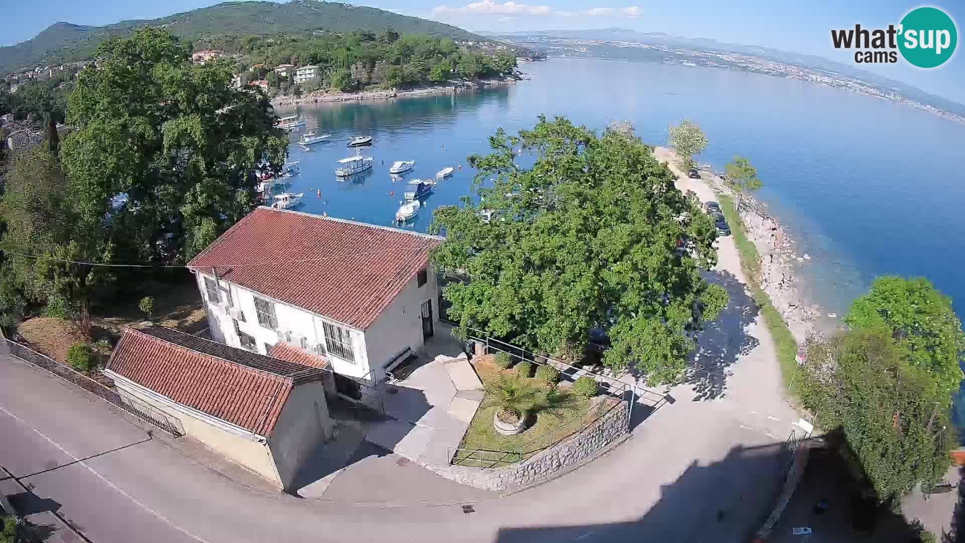 Ika Harbor Webcam – LIVE View of the Harbor and Opatija Lights