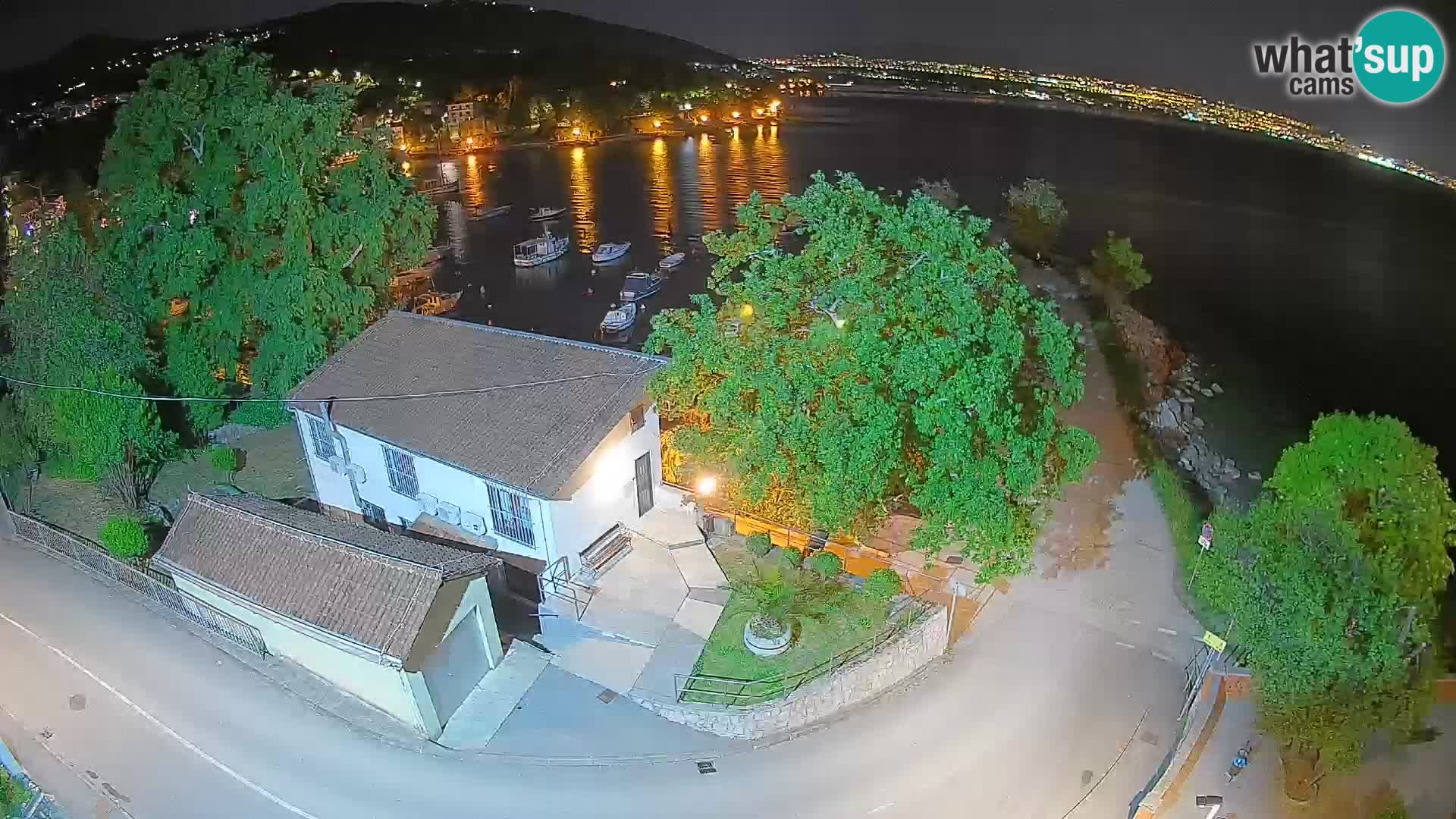 Webcam Ika Hafen – LIVE Blick auf den Hafen und die Lichter von Opatija
