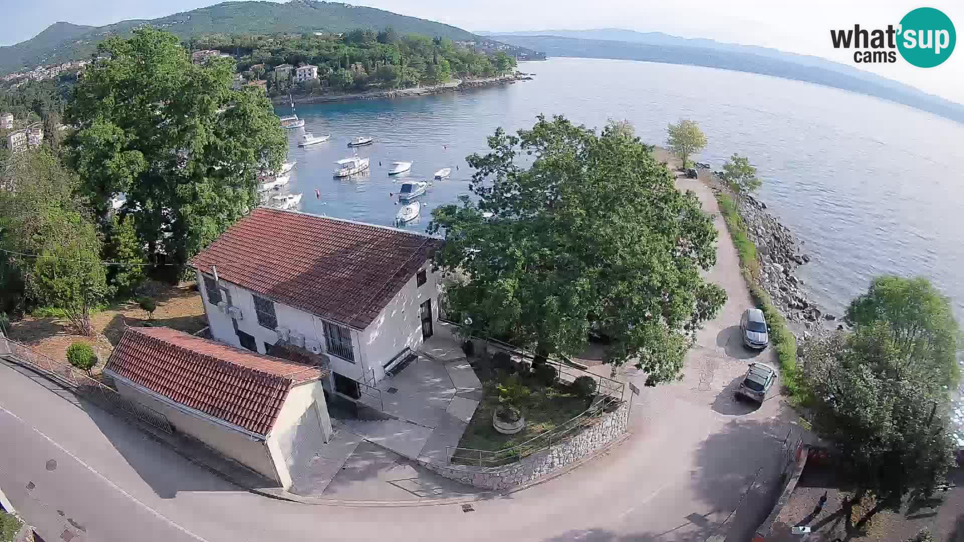 Webcam porto Ika – Vista LIVE sul porto e le luci di Opatija