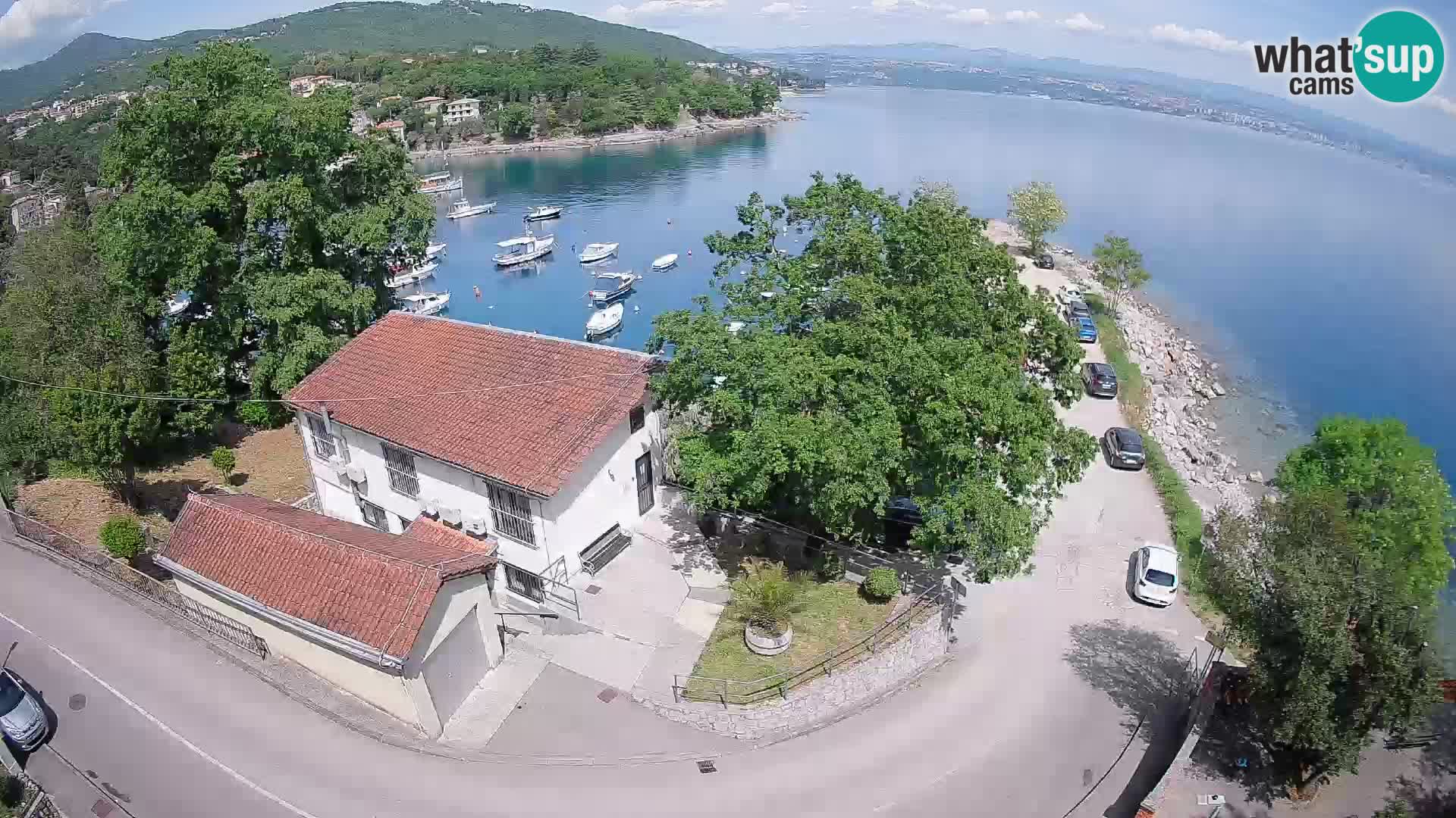Webcam porto Ika – Vista LIVE sul porto e le luci di Opatija