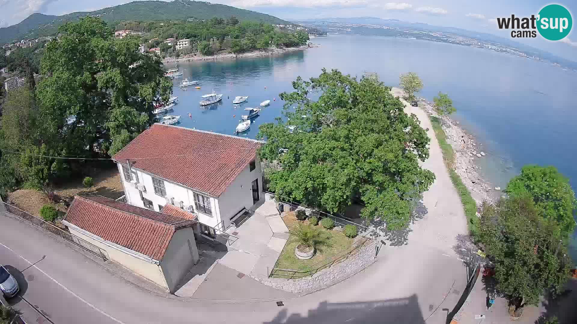 Webcam porto Ika – Vista LIVE sul porto e le luci di Opatija