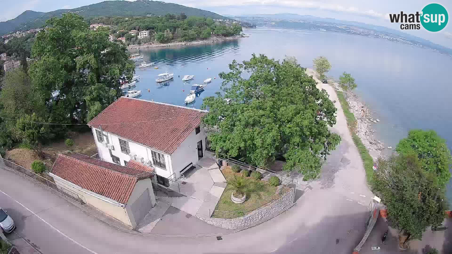 Ika Harbor Webcam – LIVE View of the Harbor and Opatija Lights