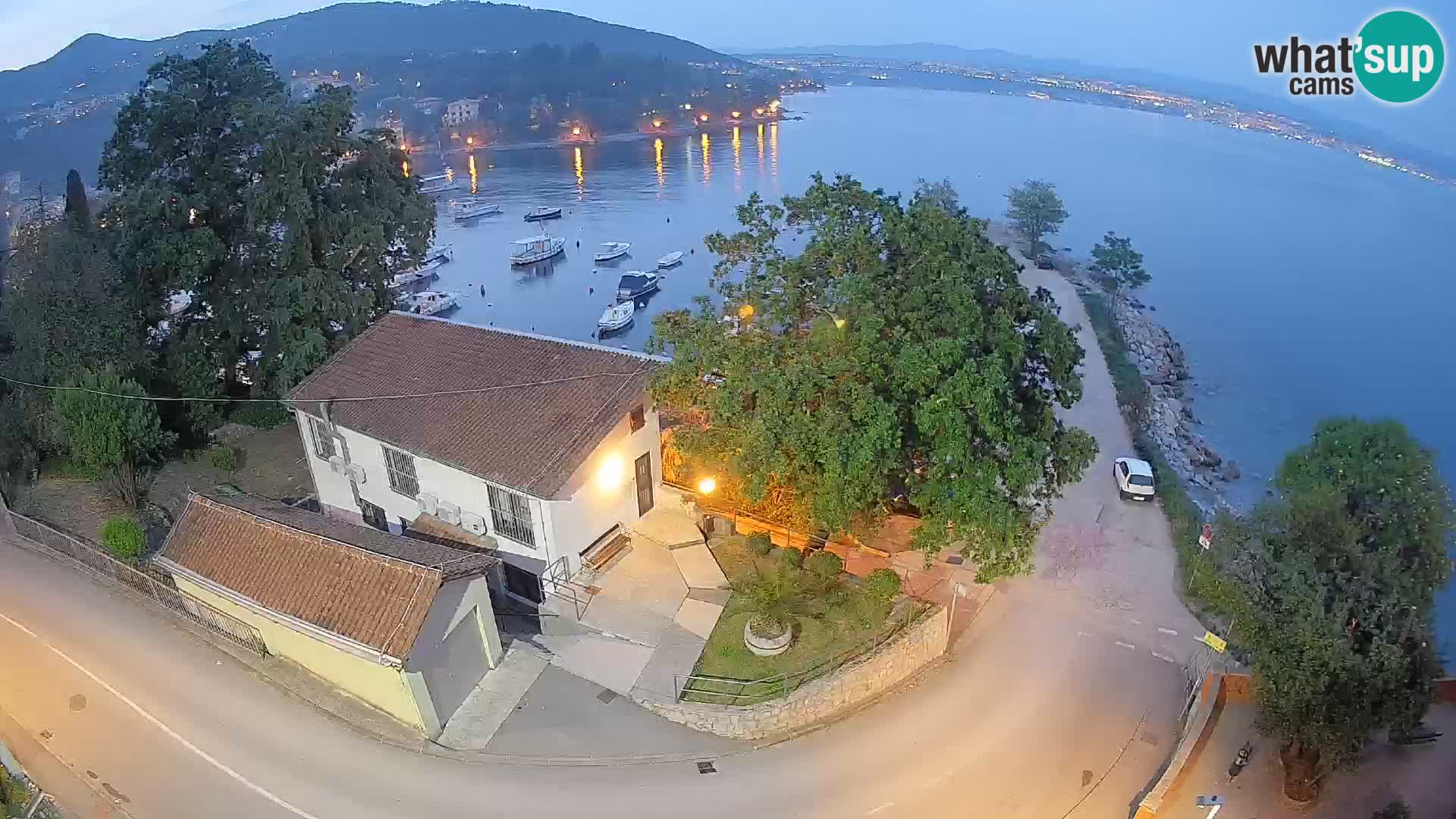 Webcam Ika Hafen – LIVE Blick auf den Hafen und die Lichter von Opatija