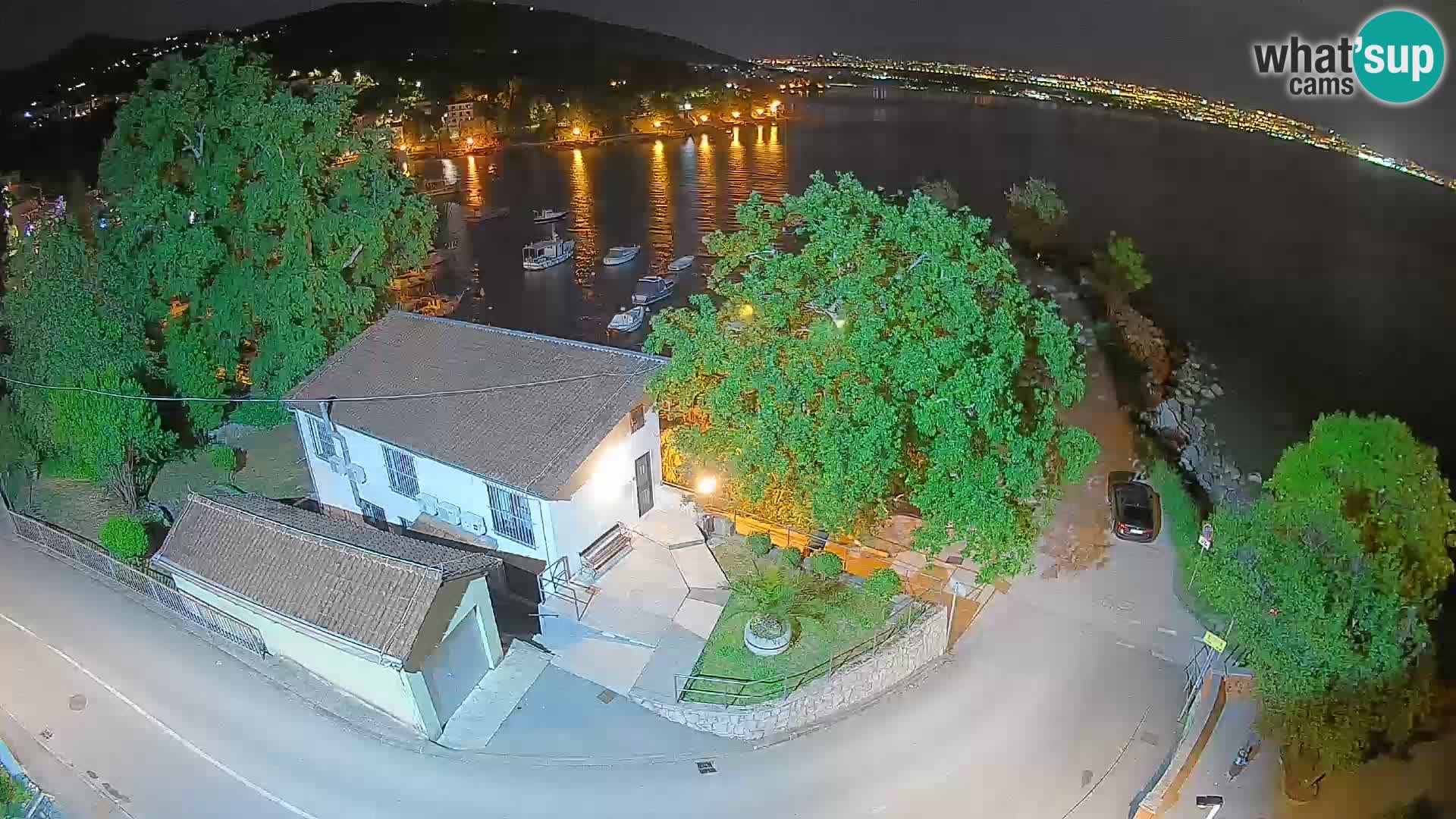 Webcam Ika Hafen – LIVE Blick auf den Hafen und die Lichter von Opatija