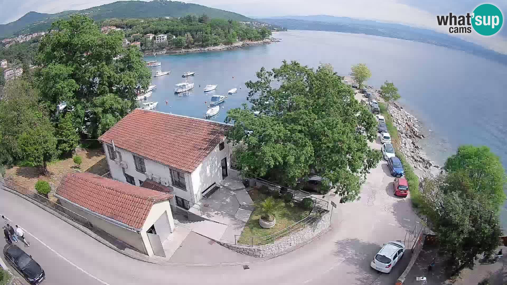 Webcam puerto de Ika – Vista en directo y luces de Opatija