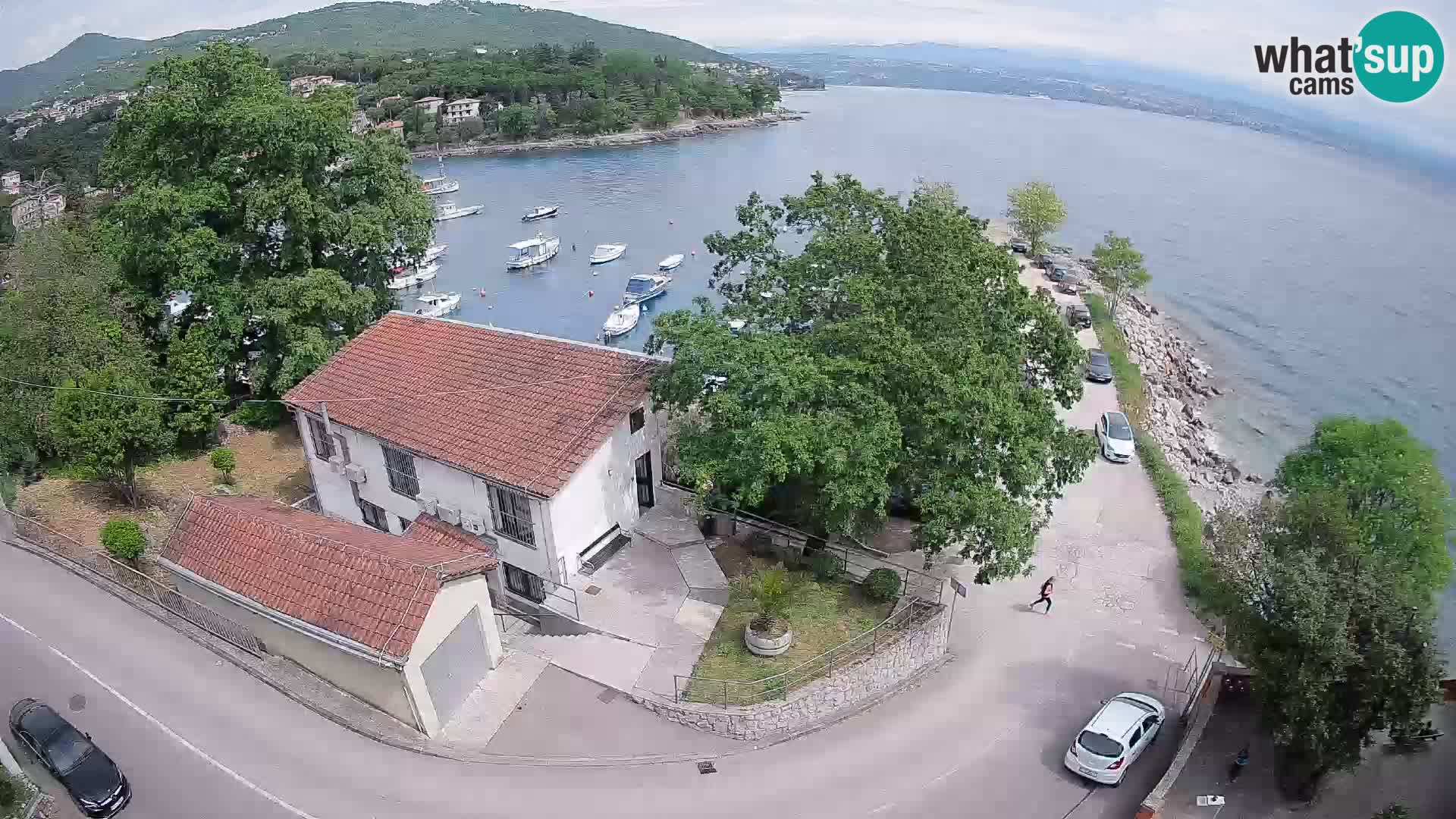 Webcam porto Ika – Vista LIVE sul porto e le luci di Opatija