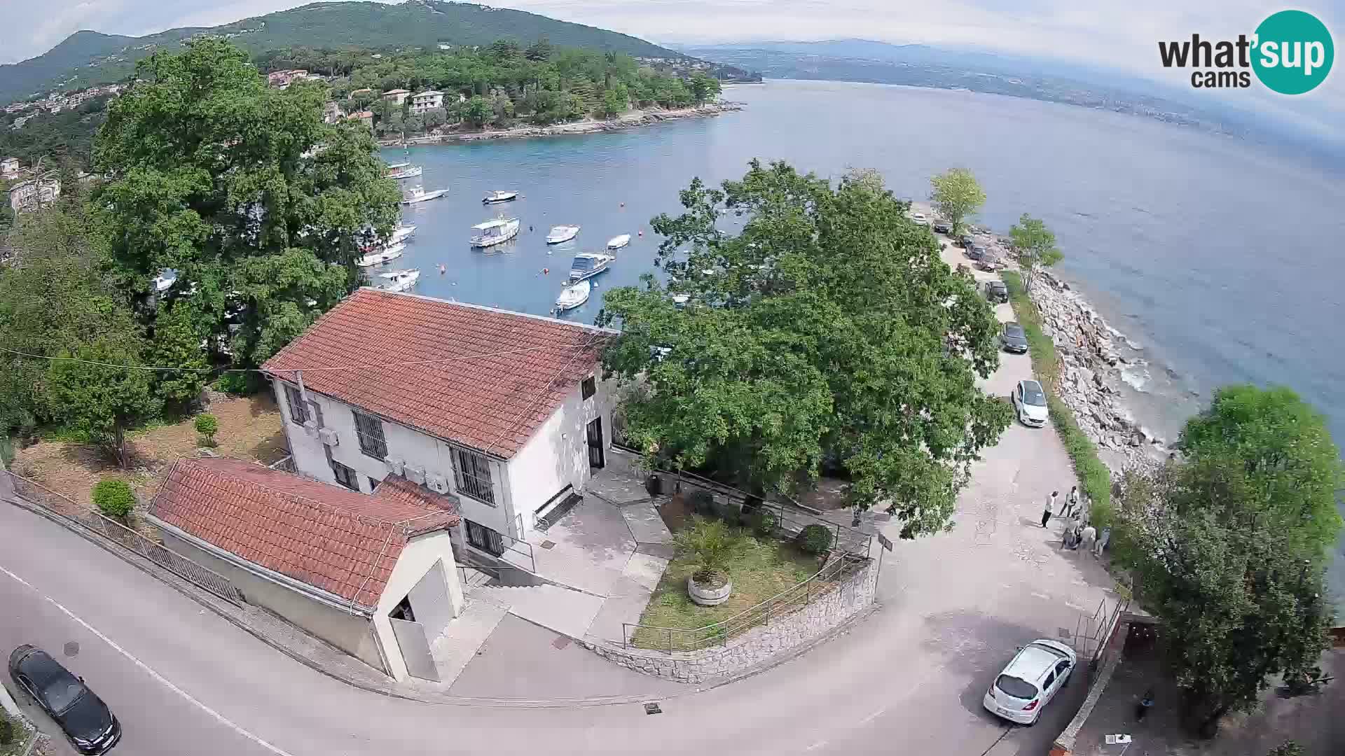 Webcam port d’Ika – Vue en direct et lumières d’Opatija