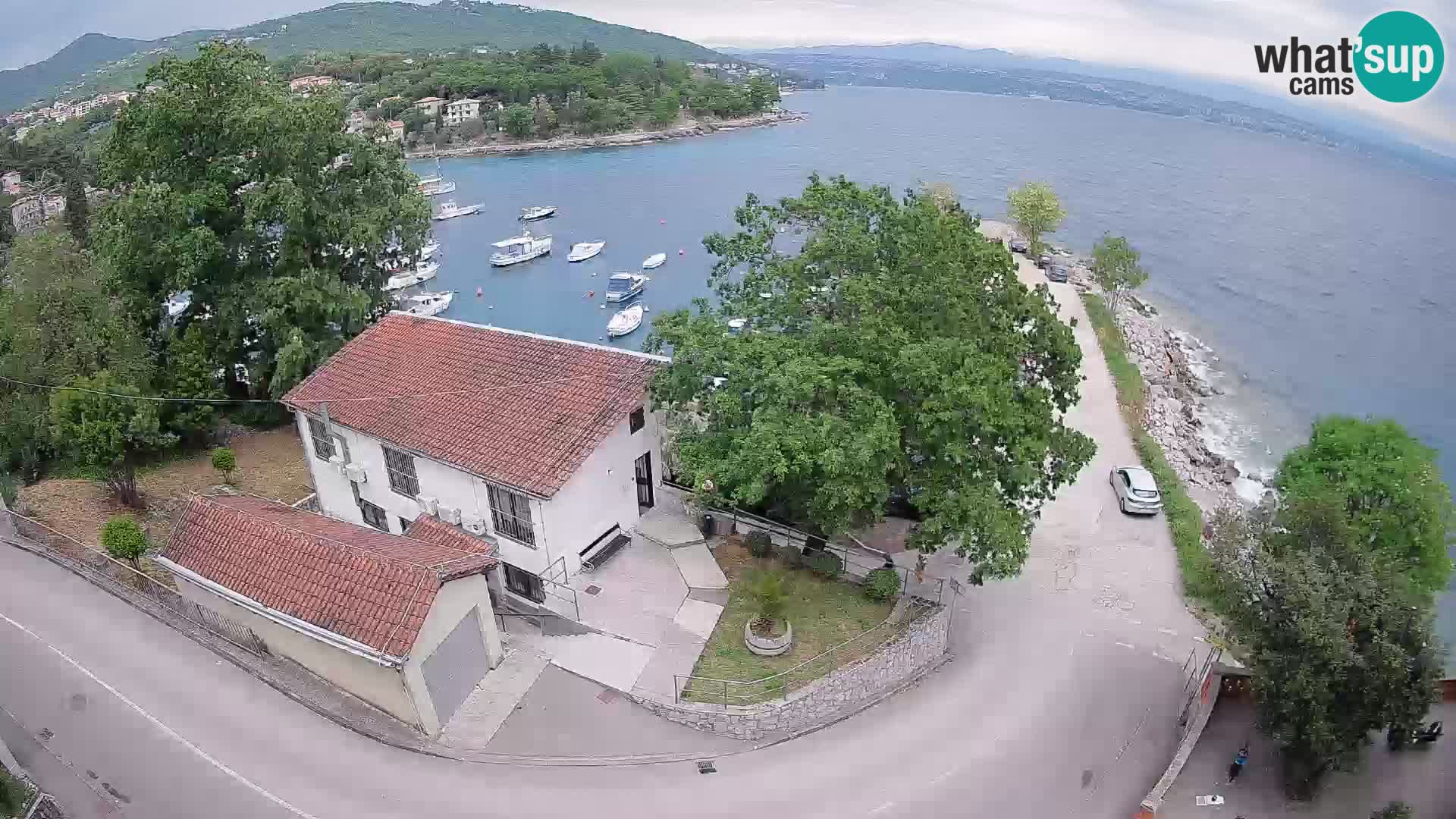 Webcam porto Ika – Vista LIVE sul porto e le luci di Opatija