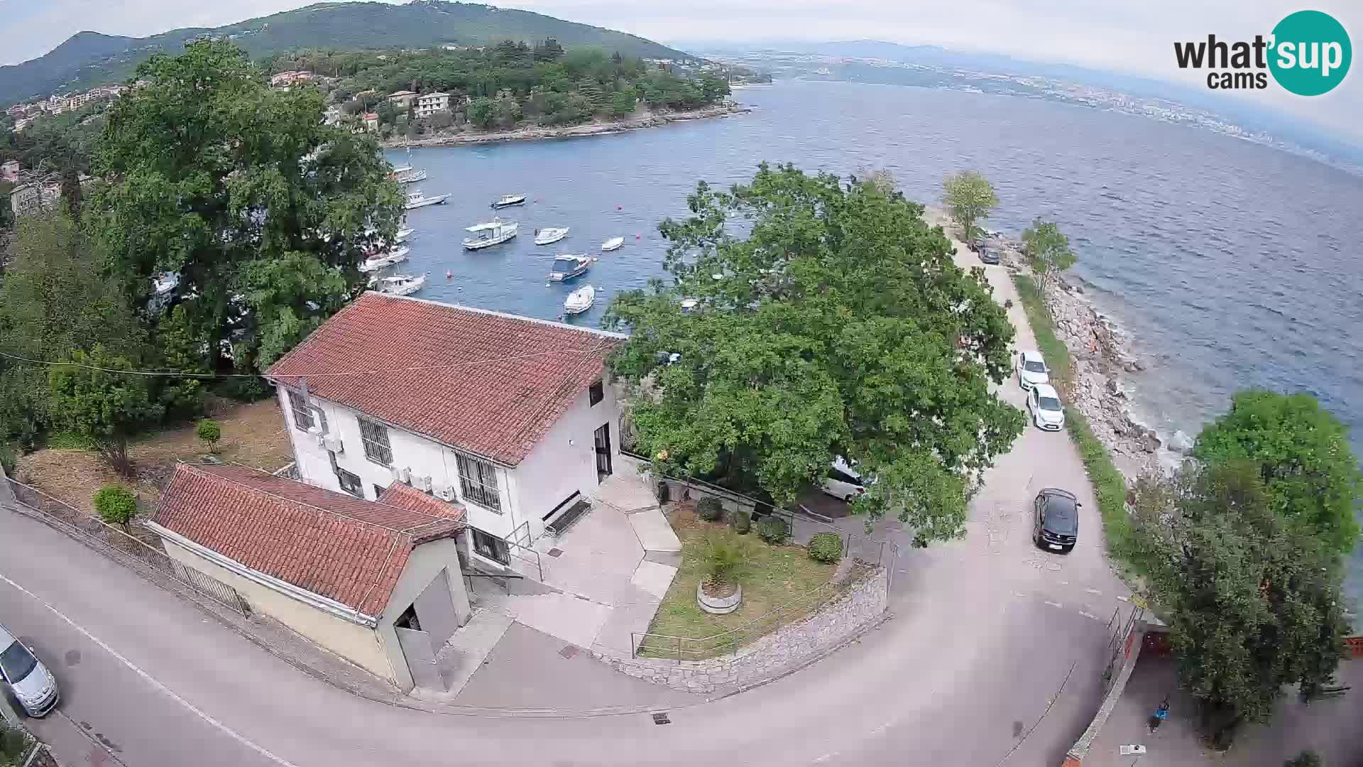 Webcam port d’Ika – Vue en direct et lumières d’Opatija