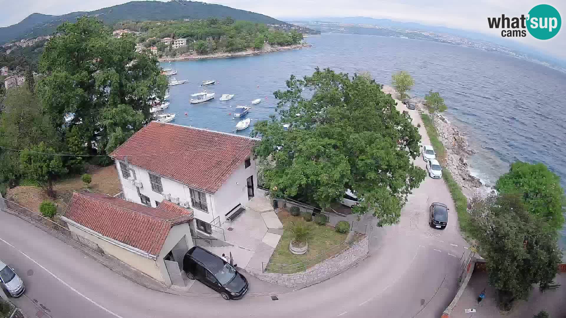Webcam port d’Ika – Vue en direct et lumières d’Opatija