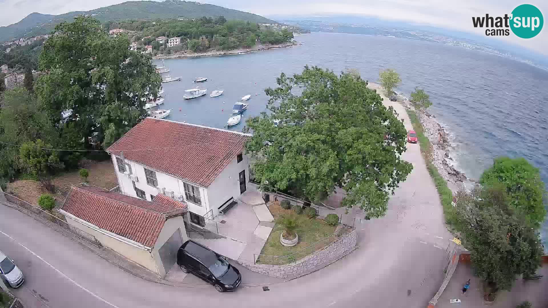Webcam port d’Ika – Vue en direct et lumières d’Opatija