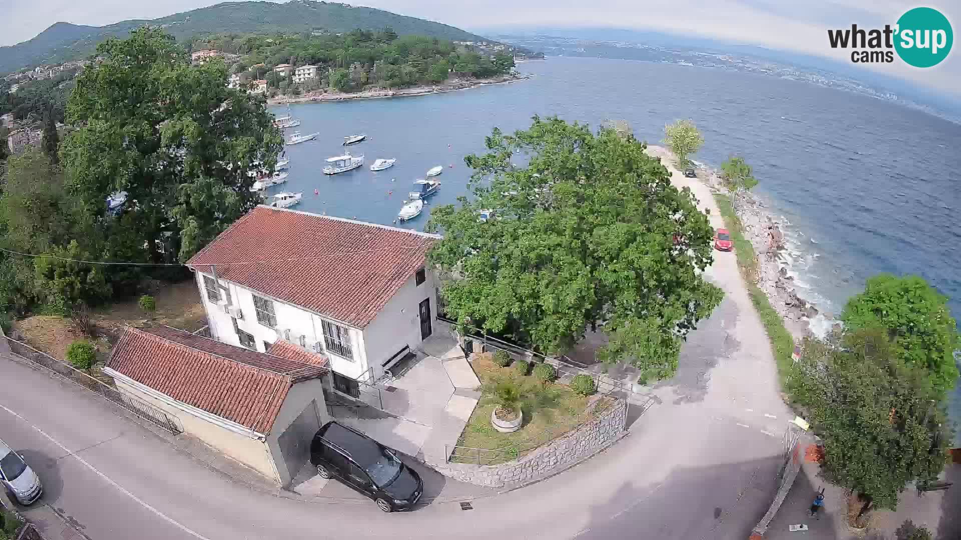 Webcam port d’Ika – Vue en direct et lumières d’Opatija