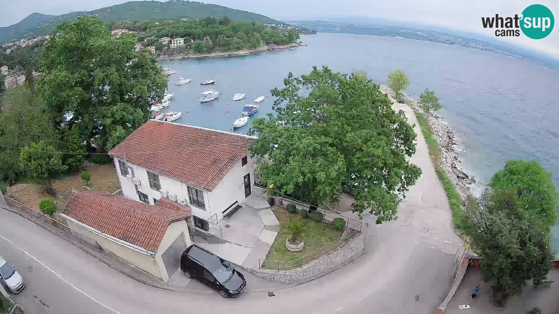 Webcam porto Ika – Vista LIVE sul porto e le luci di Opatija